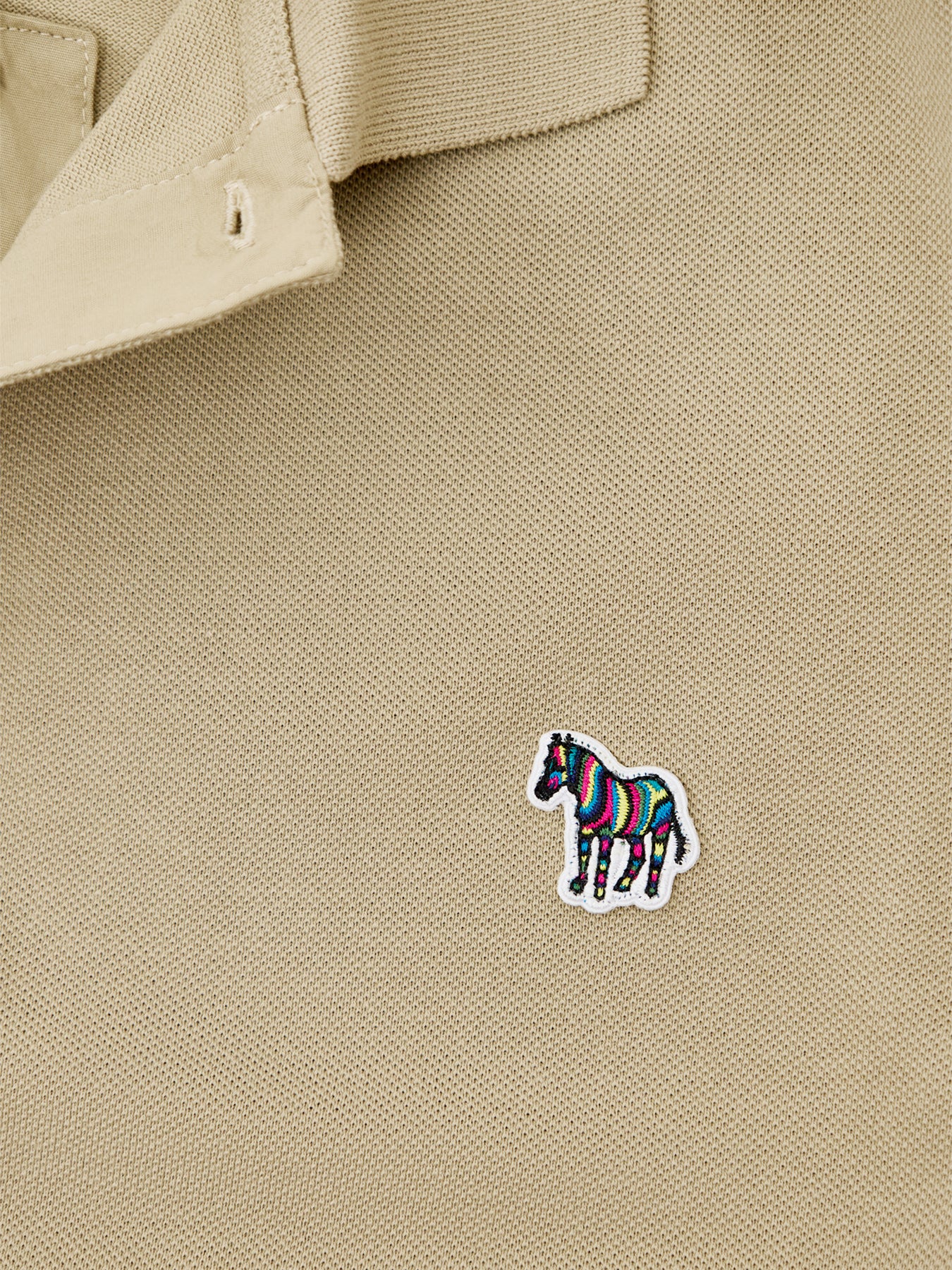 Zebra Polo Shirt Beige