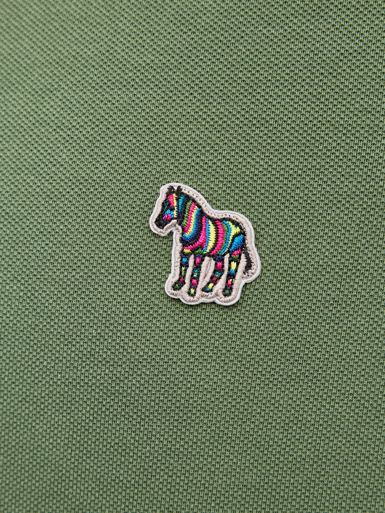 Zebra Polo Top Green