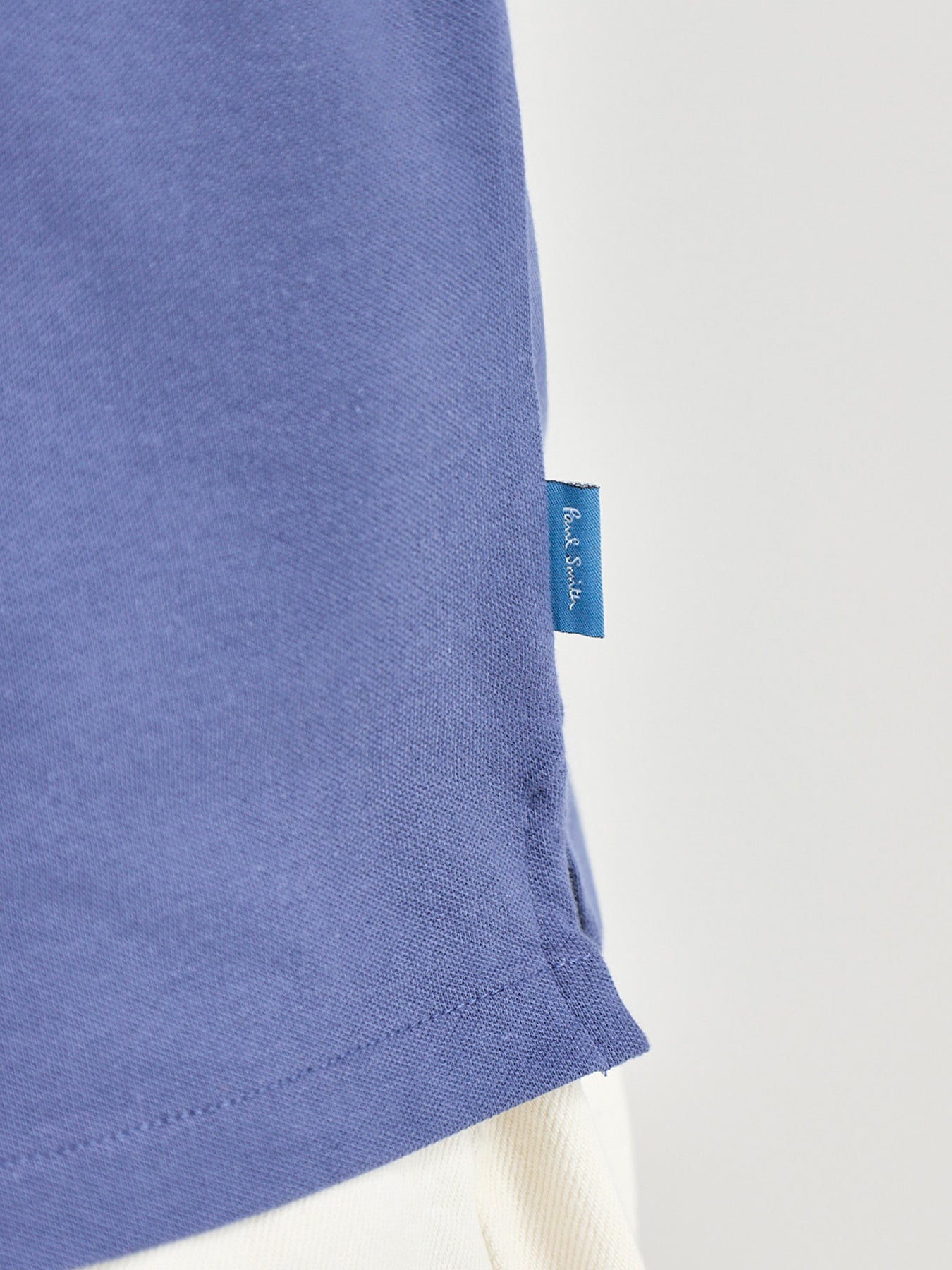Zip Polo Shirt Blue