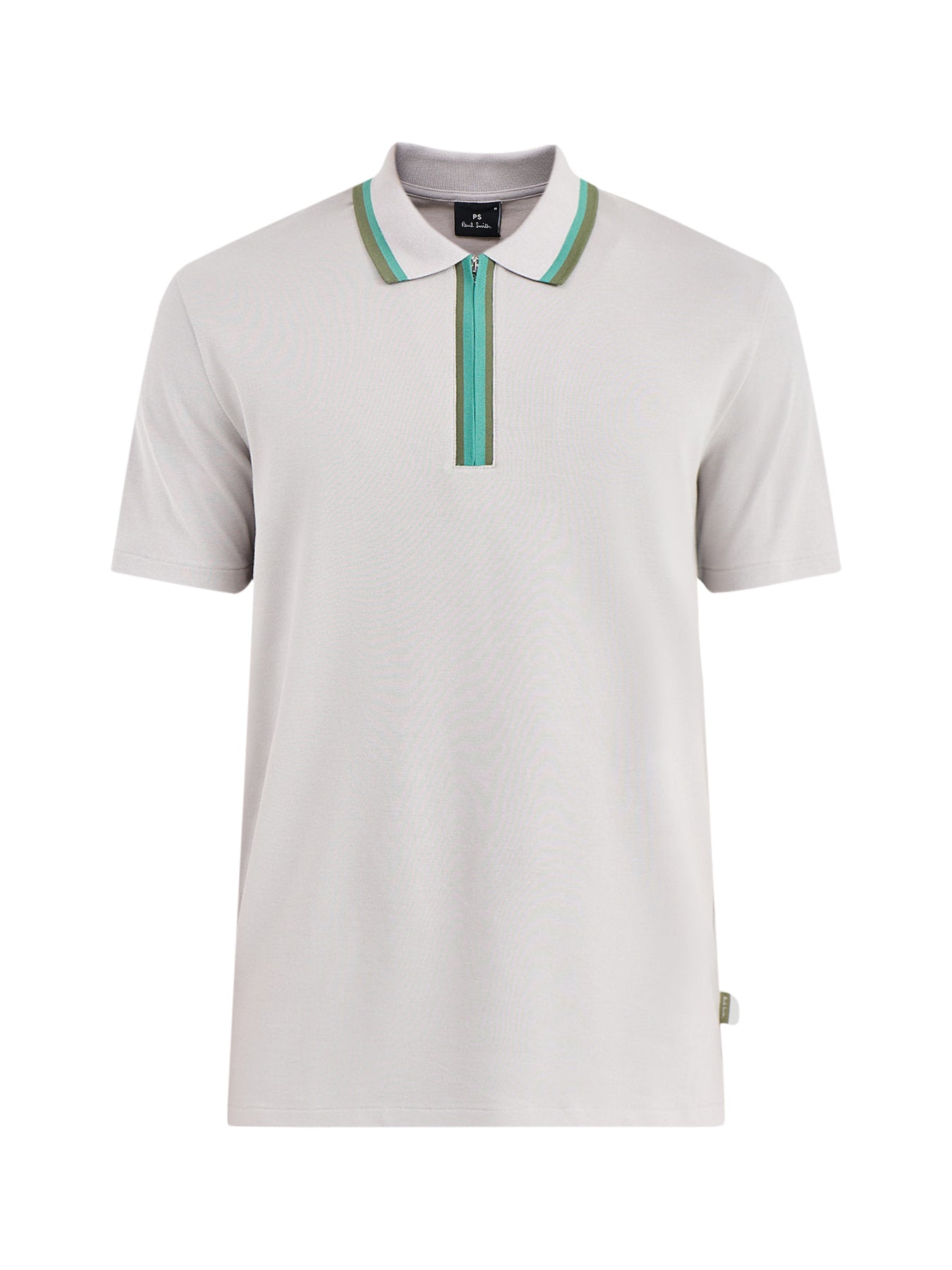 Zip Polo Shirt Grey