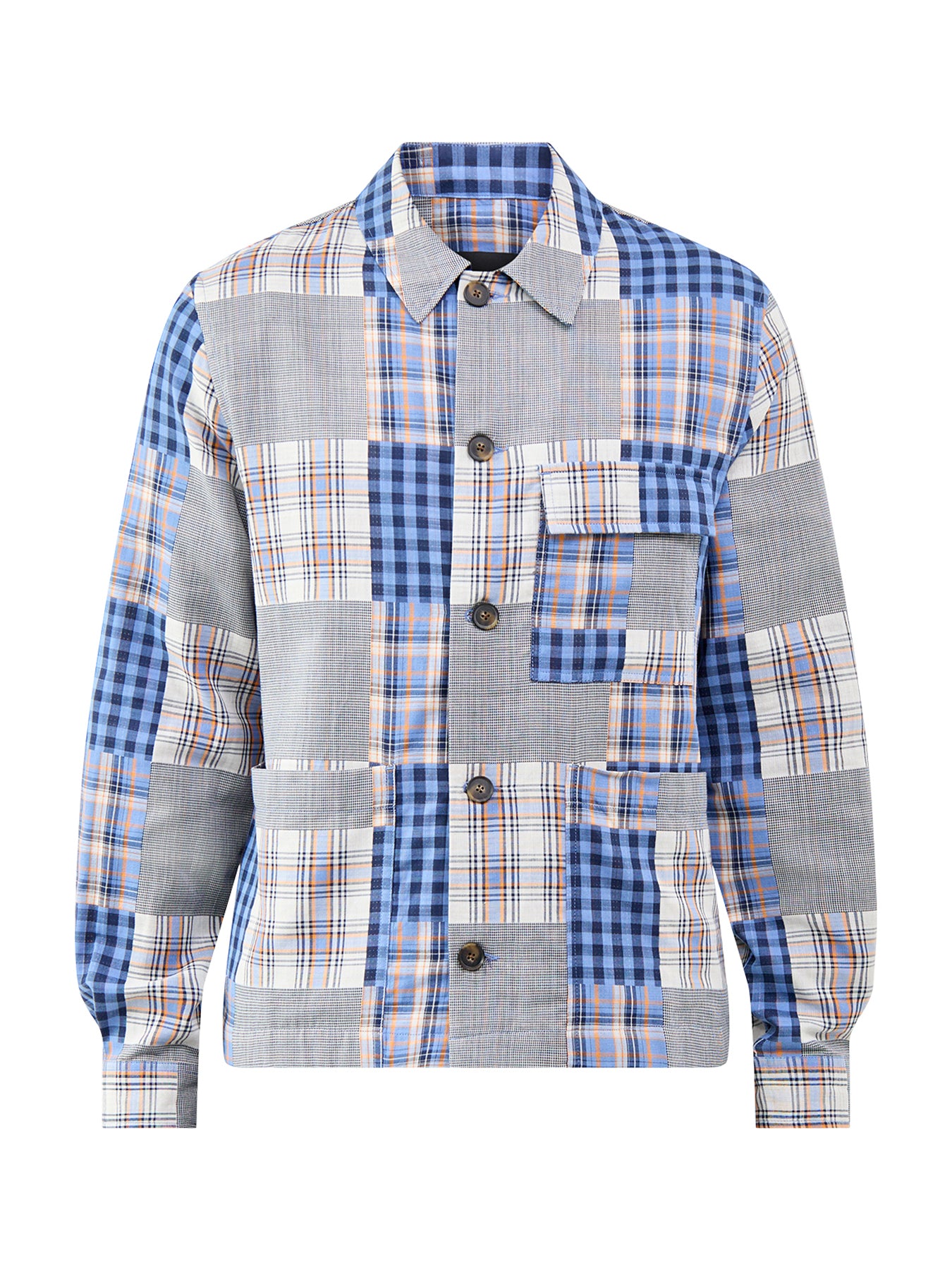 Patch Overshirt Blue