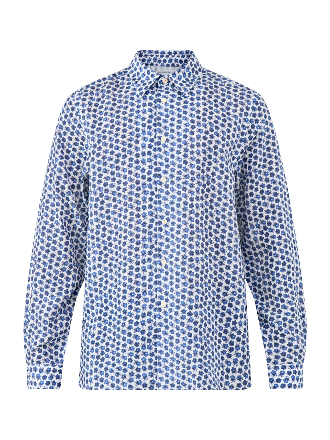Micro Flowers Shirt Blue
