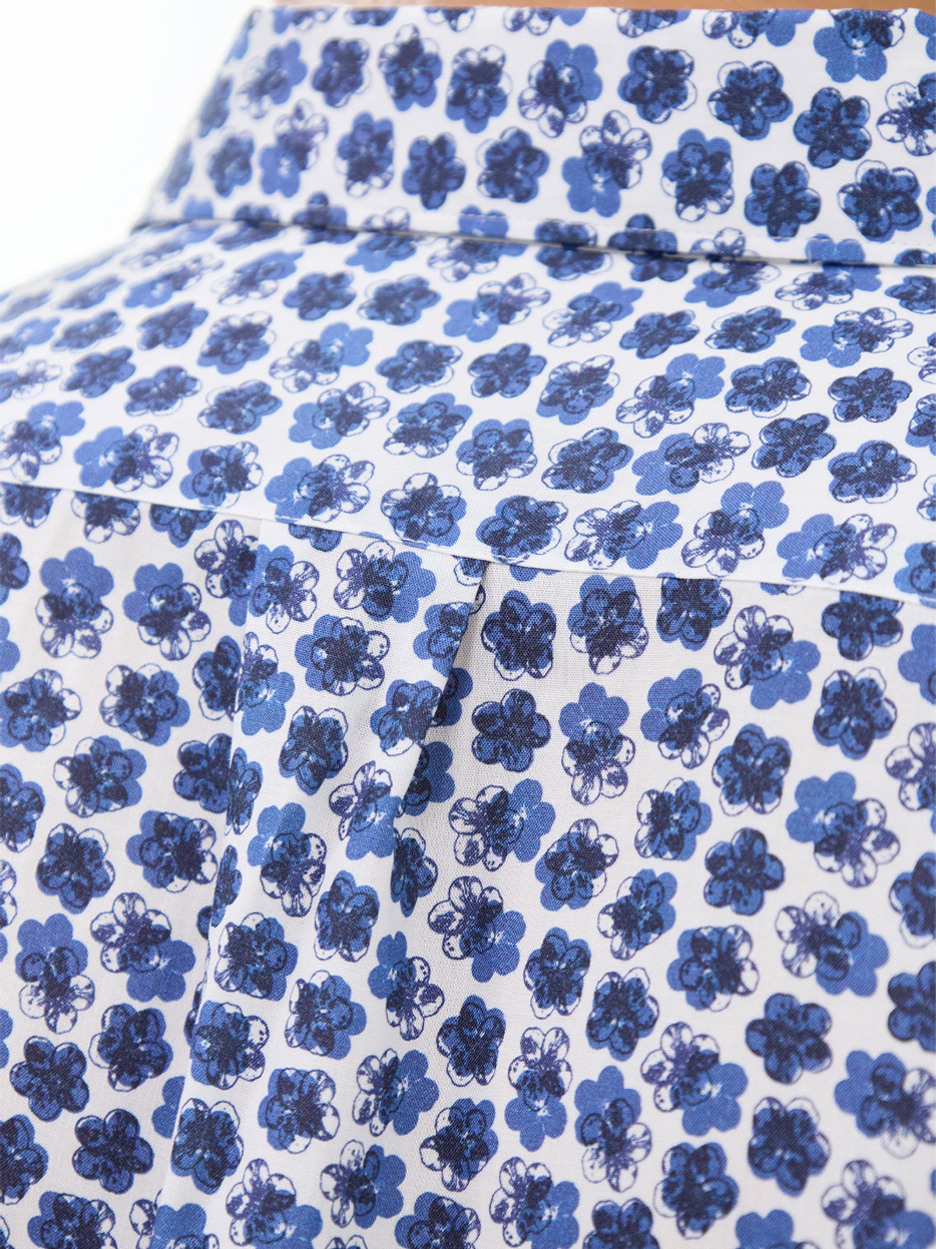 Micro Flowers Shirt Blue