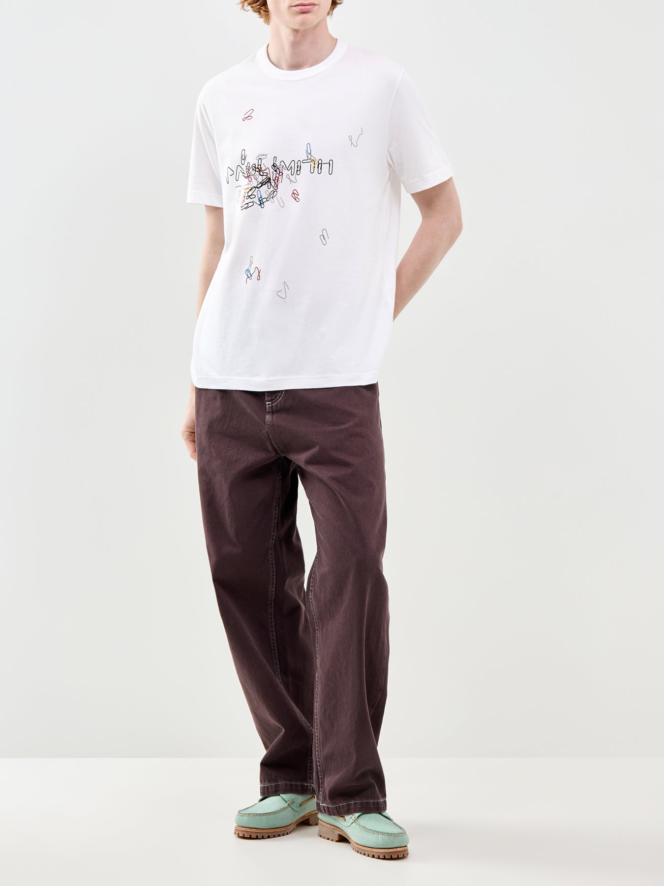 Paperclips Graphic T-Shirt White