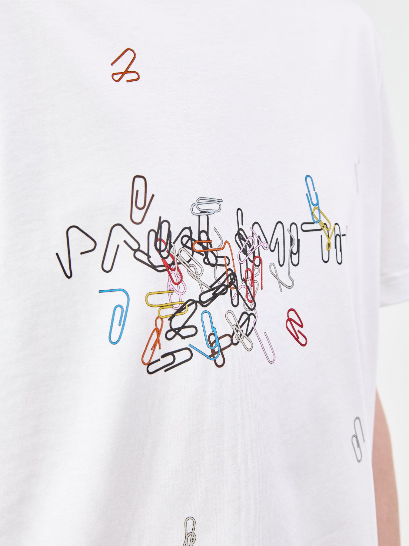 Paperclips Graphic T-Shirt White