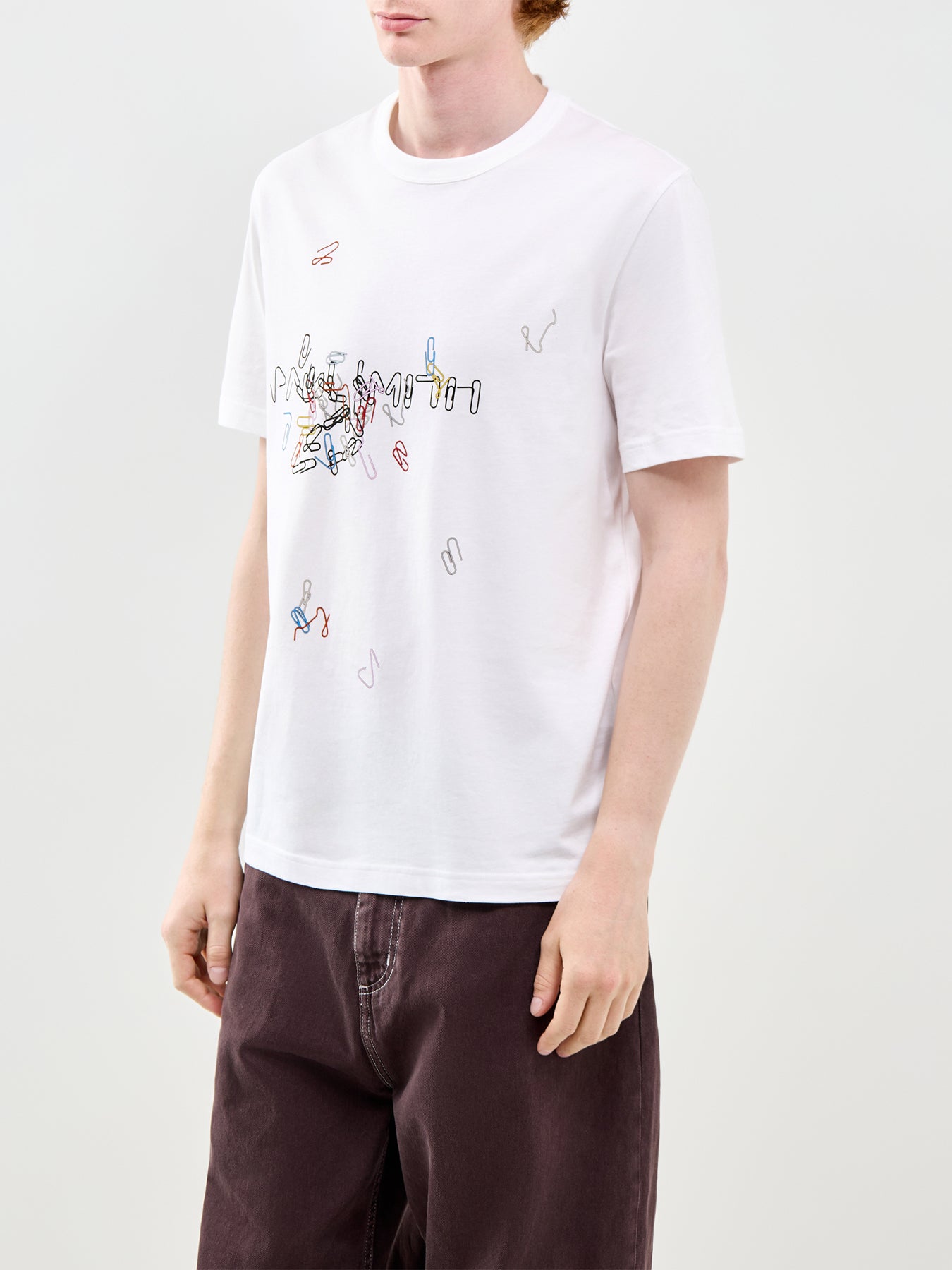 Paperclips Graphic T-Shirt White