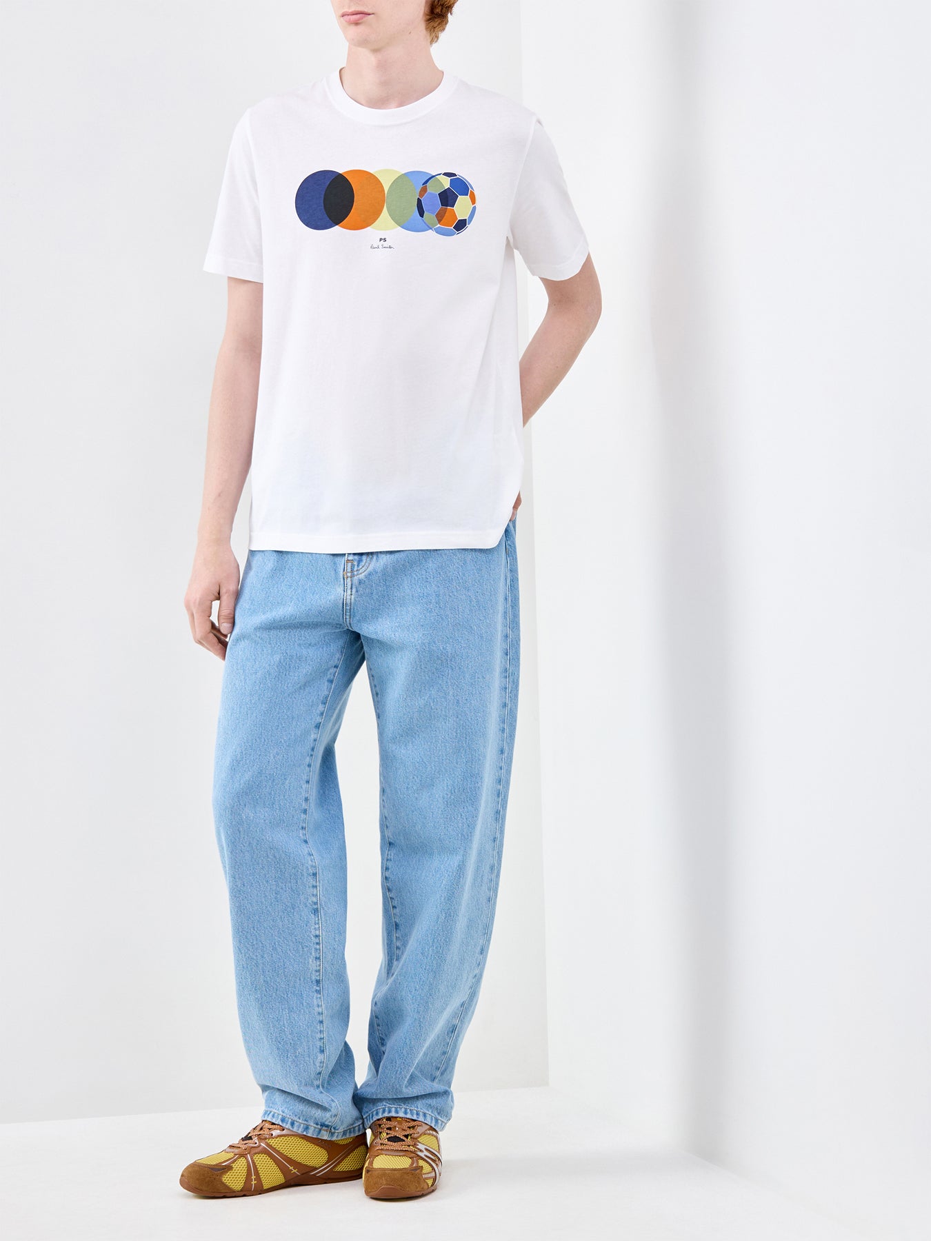 Football Graphic T-Shirt White