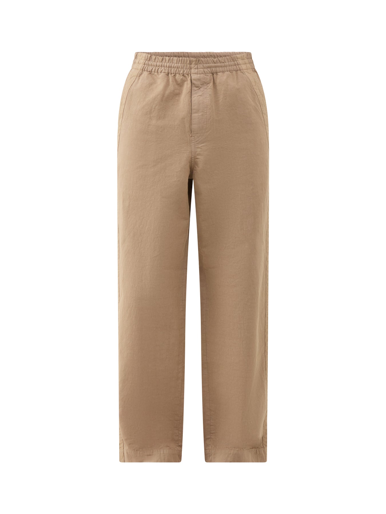 Linen Mix Drawstring Trousers