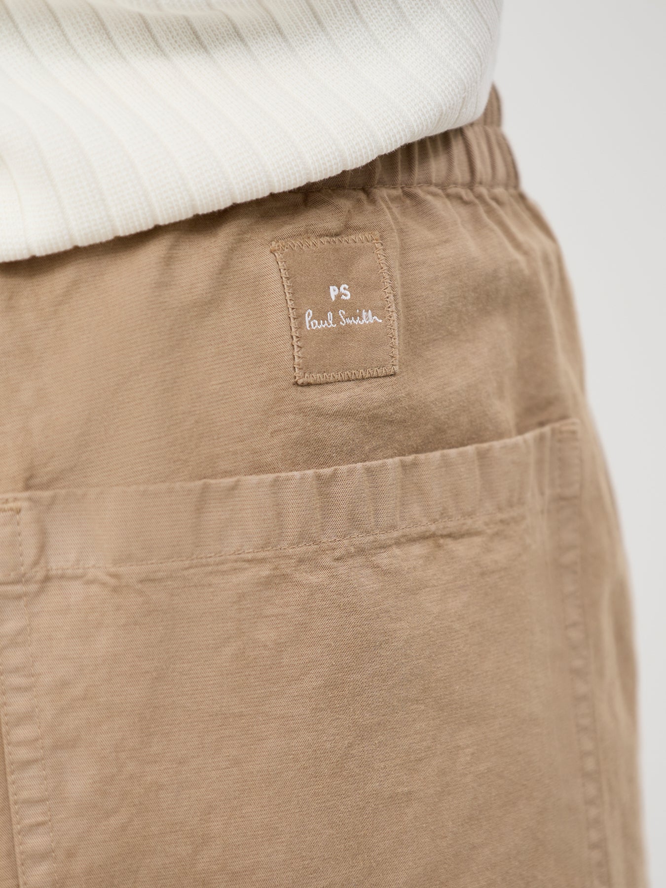 Linen Mix Drawstring Trousers