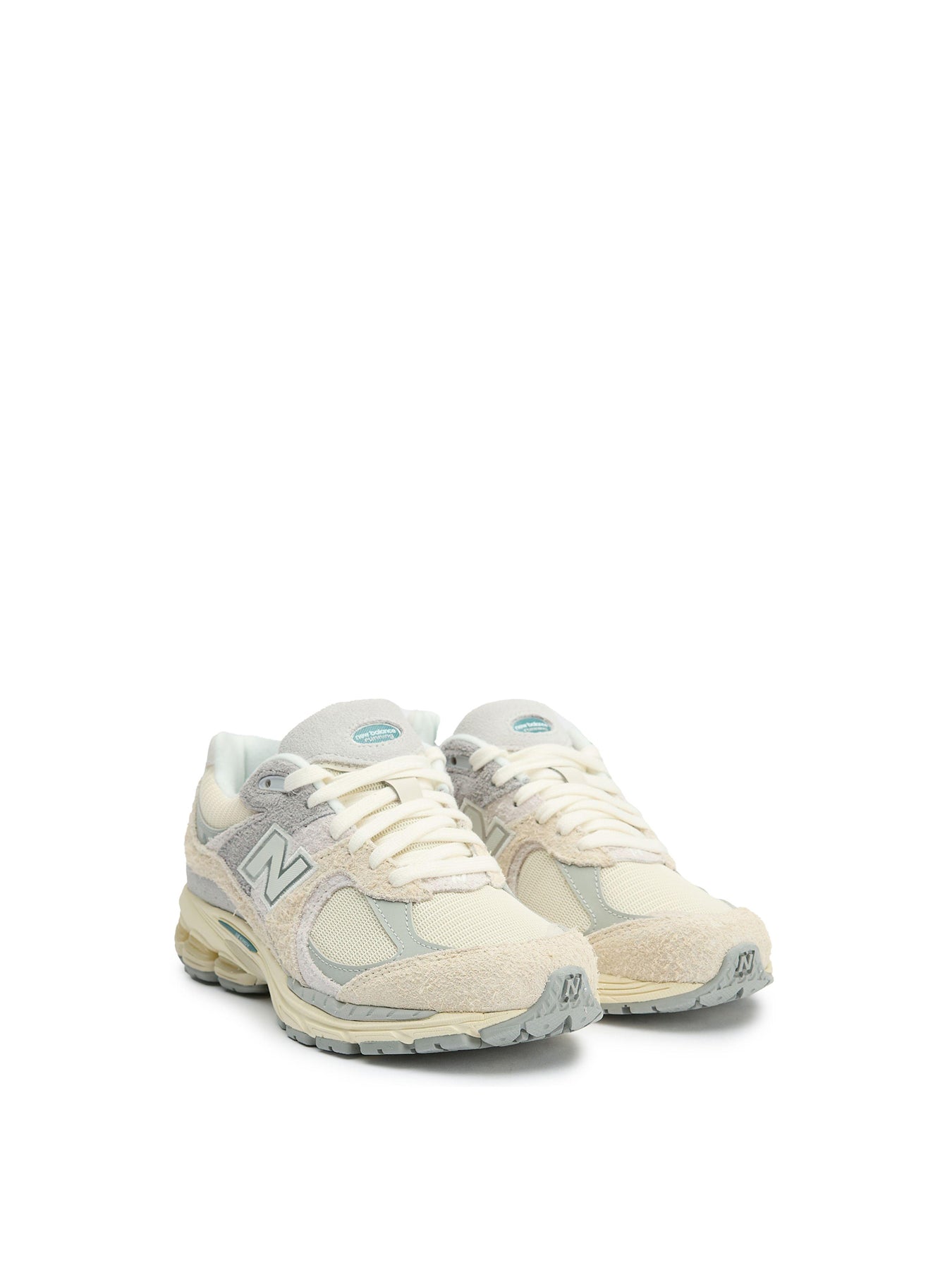 Womens NEW BALANCE 2002r Suede Trainers Natural/grey/creme