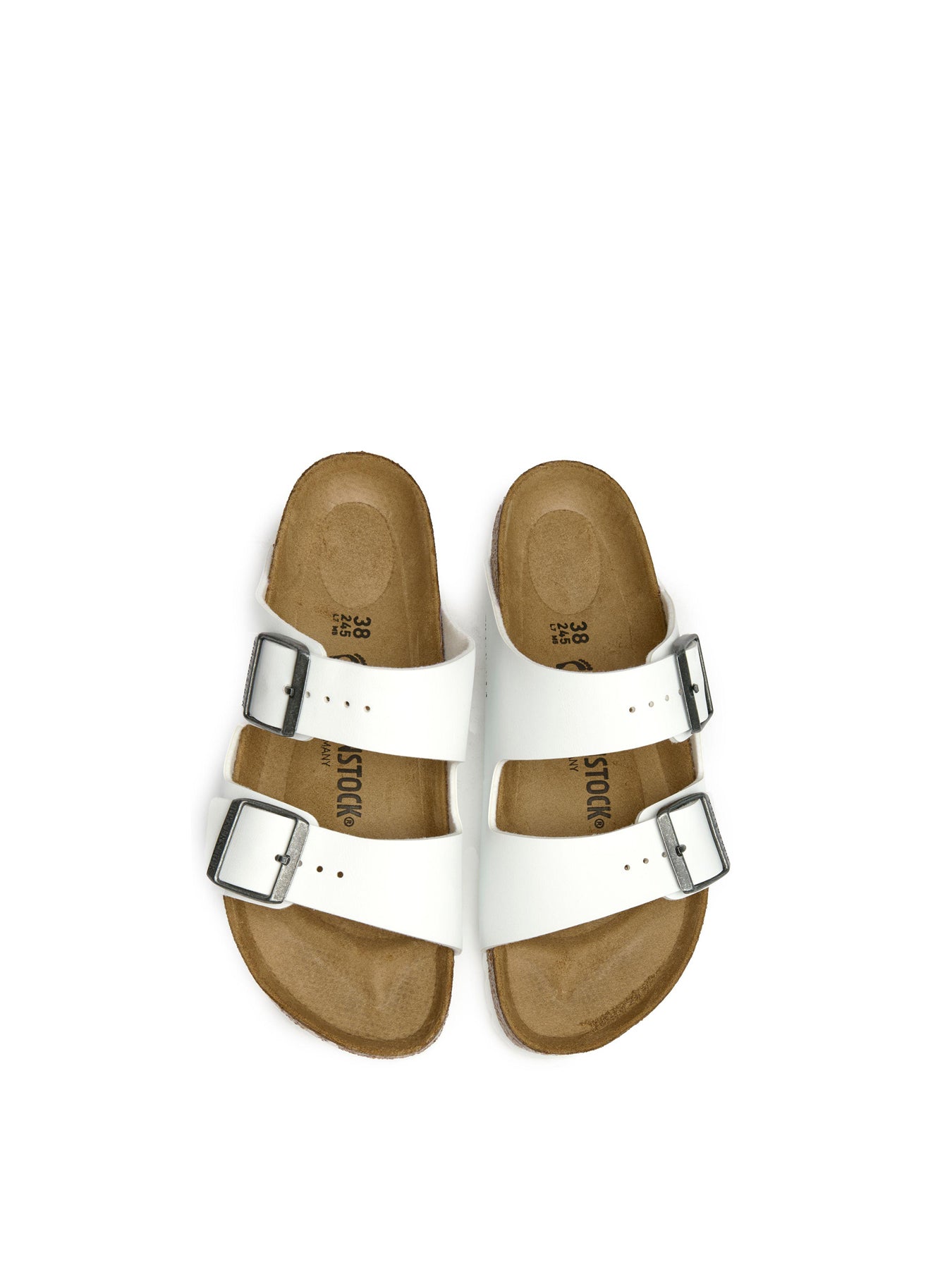 Womens BIRKENSTOCK Arizona Synthetic Sandals White