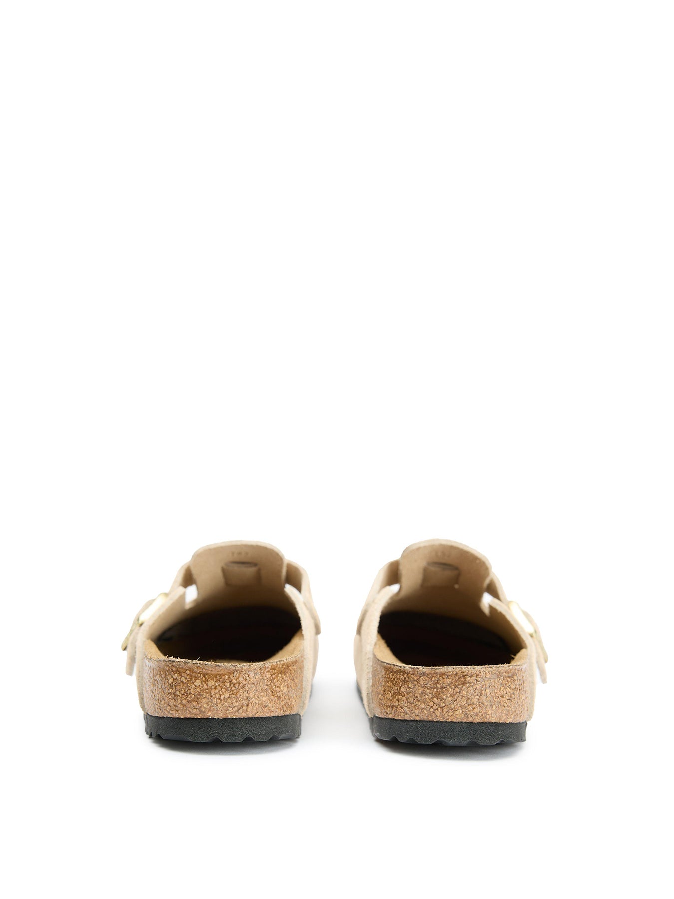 Womens BIRKENSTOCK Boston Suede Slippers Sandcastle