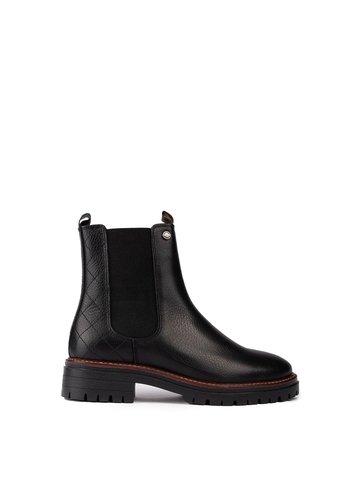 Evie Leather-Inspired Ankle Boots - Black