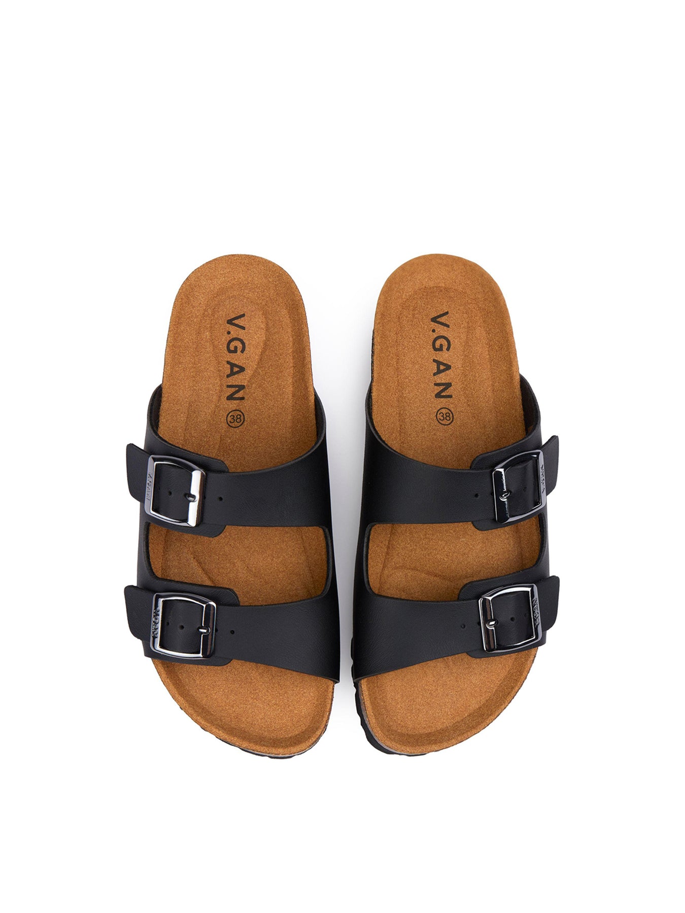 Mango Comfort Footbed Sandals Black