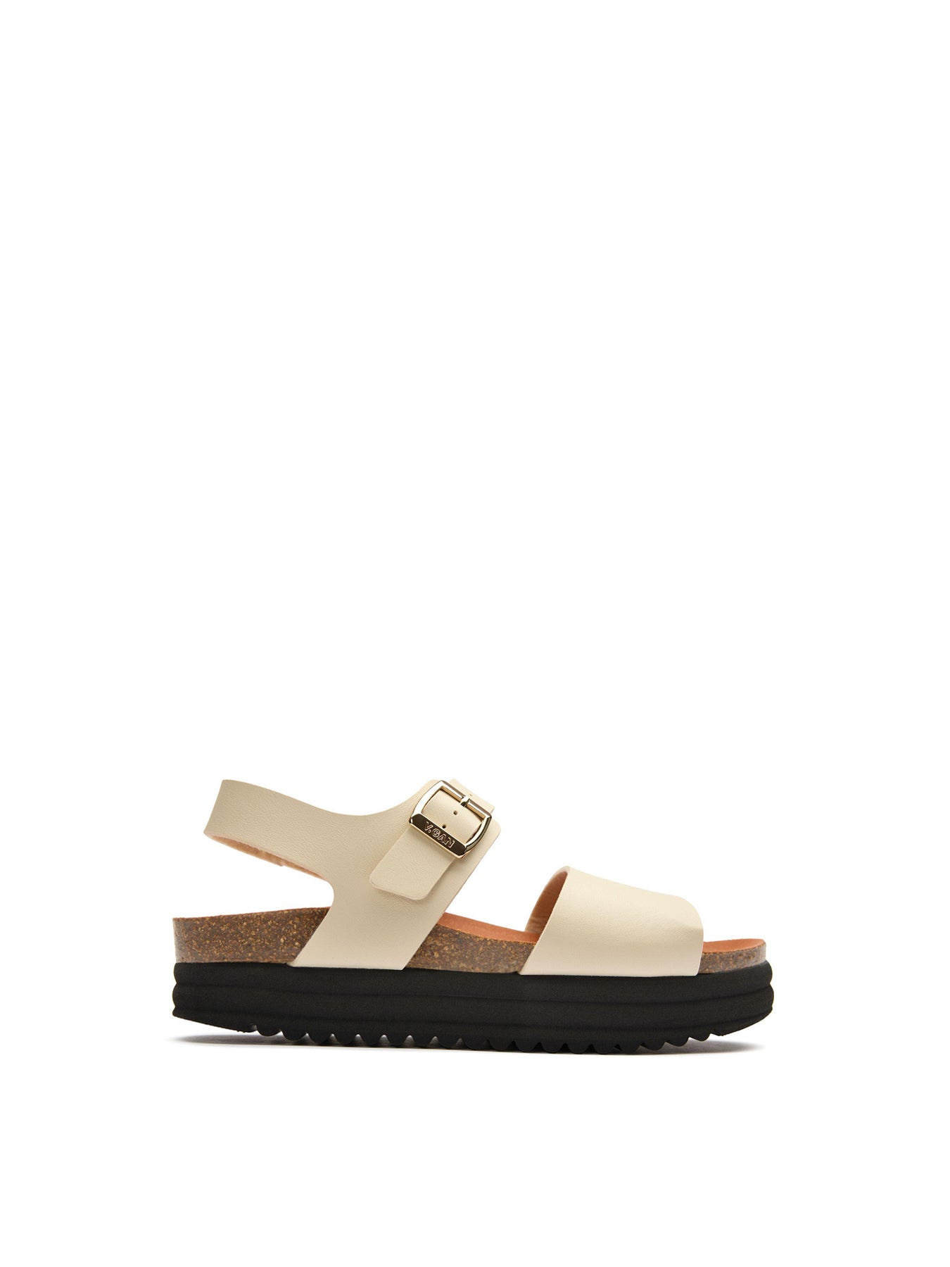 Womens V.GAN Vegan Clove Footbed Synthetic Sandals Cream
