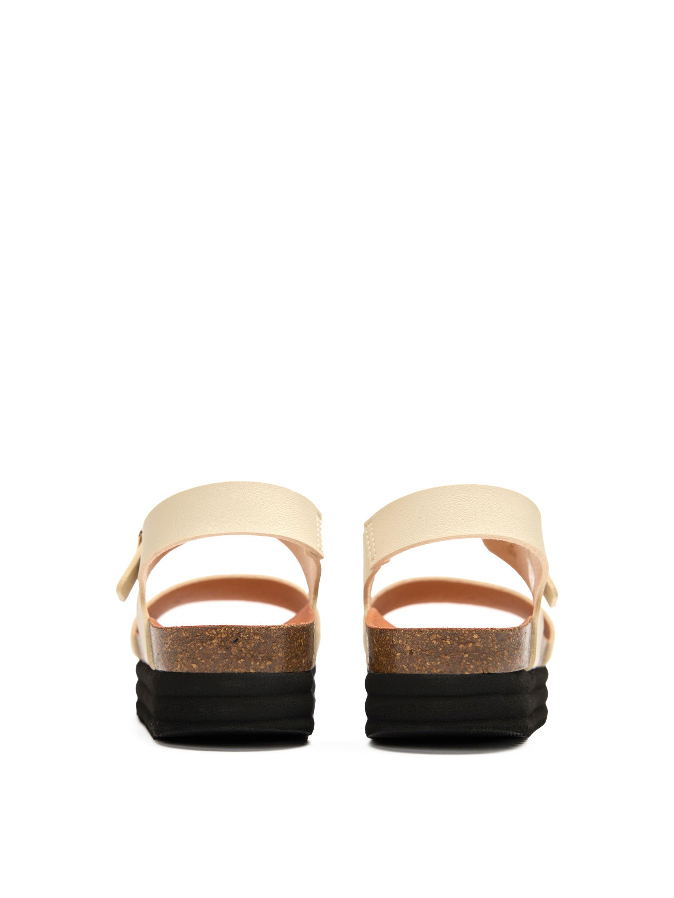 Womens V.GAN Vegan Clove Footbed Synthetic Sandals Cream
