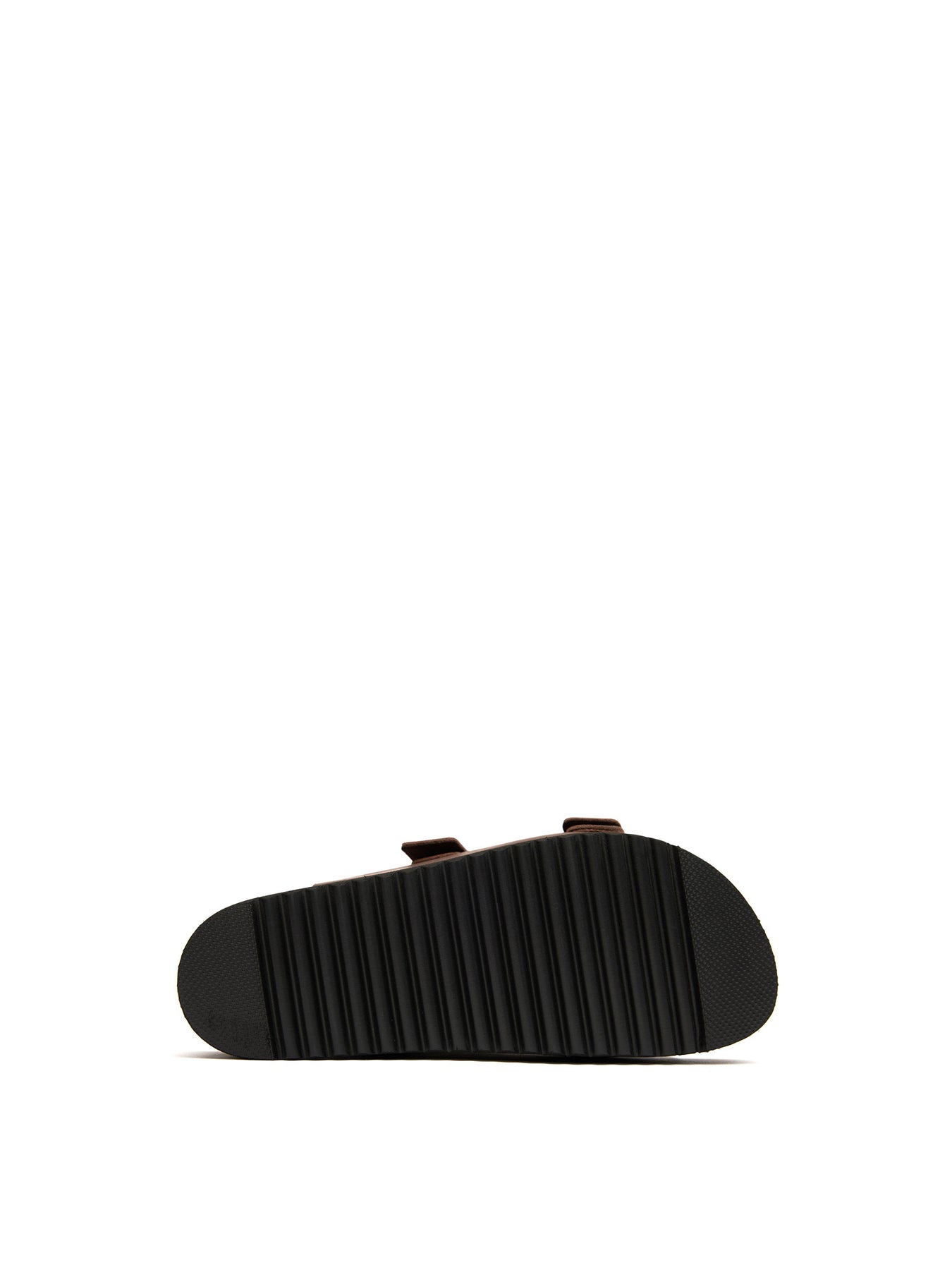 Plum Footbed Sandals Brown