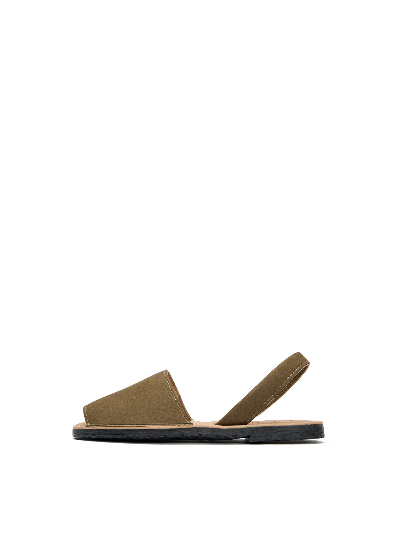 Womens V.GAN Vegan Rambu Menorcan Synthetic Sandals Khaki