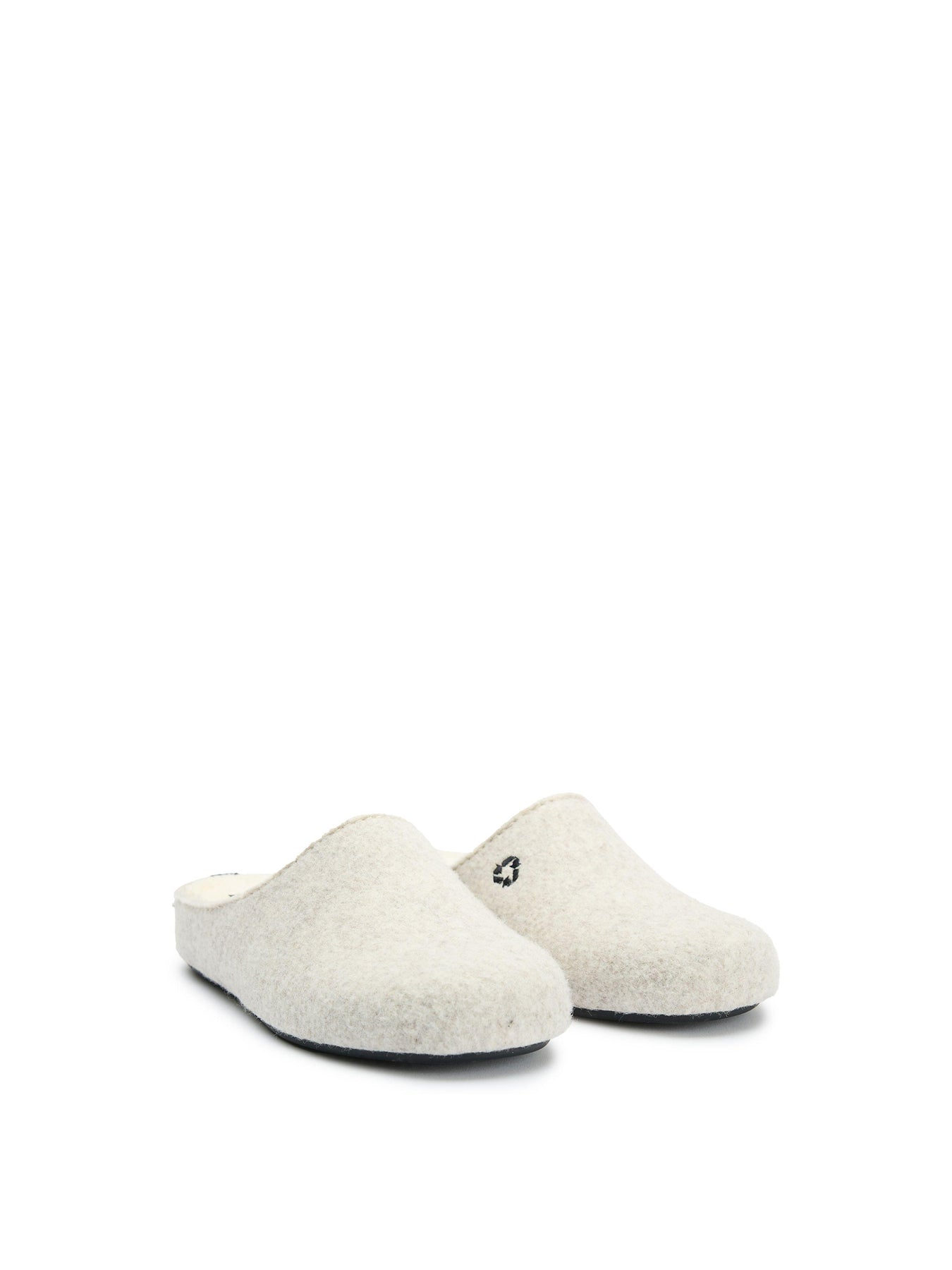 Womens V.GAN Vegan Date Mule Textile Slippers Brown