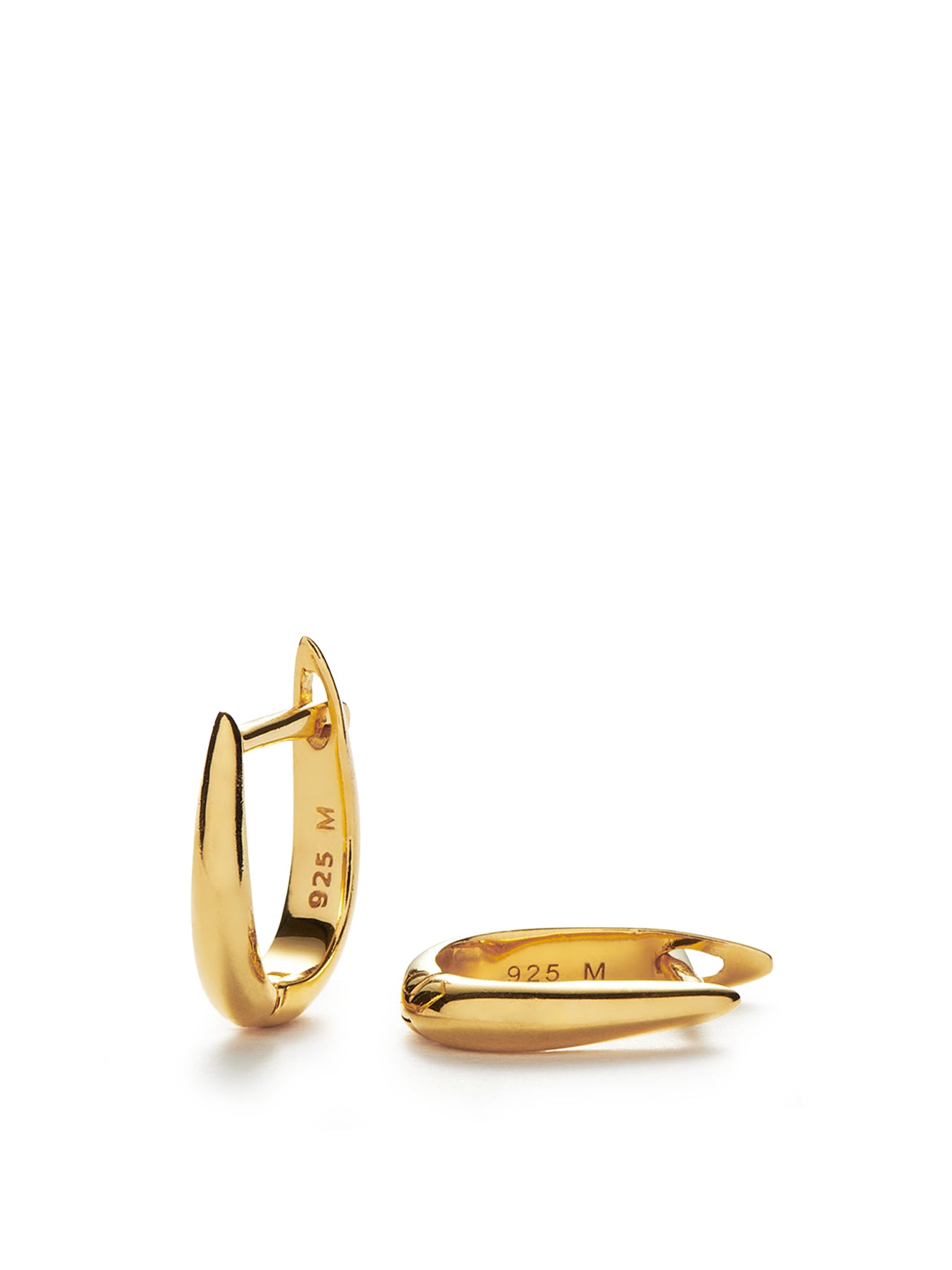 Claw Huggie Earrings Gold