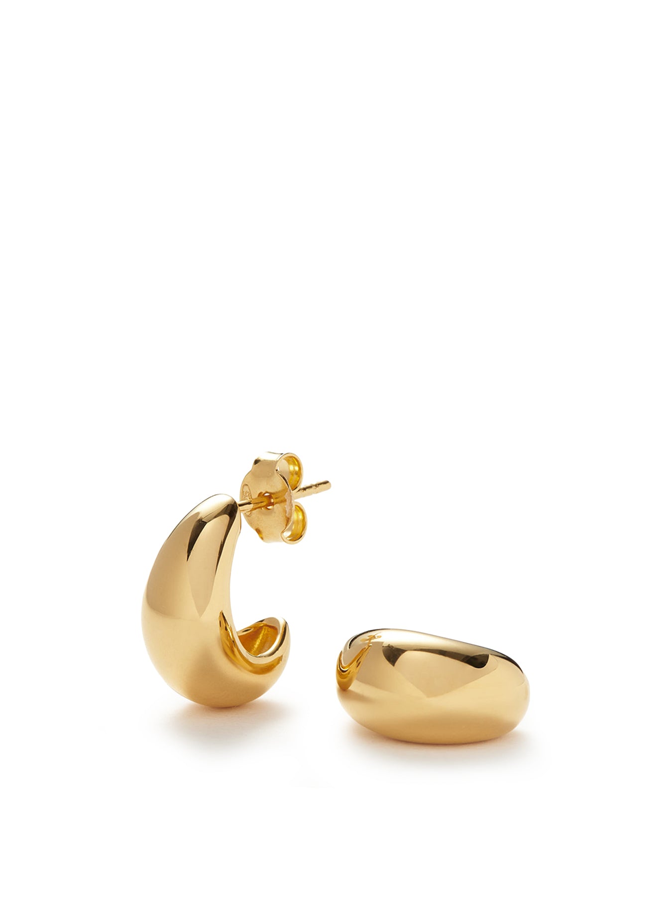 Savi Dome Mini Hoop Earrings Gold