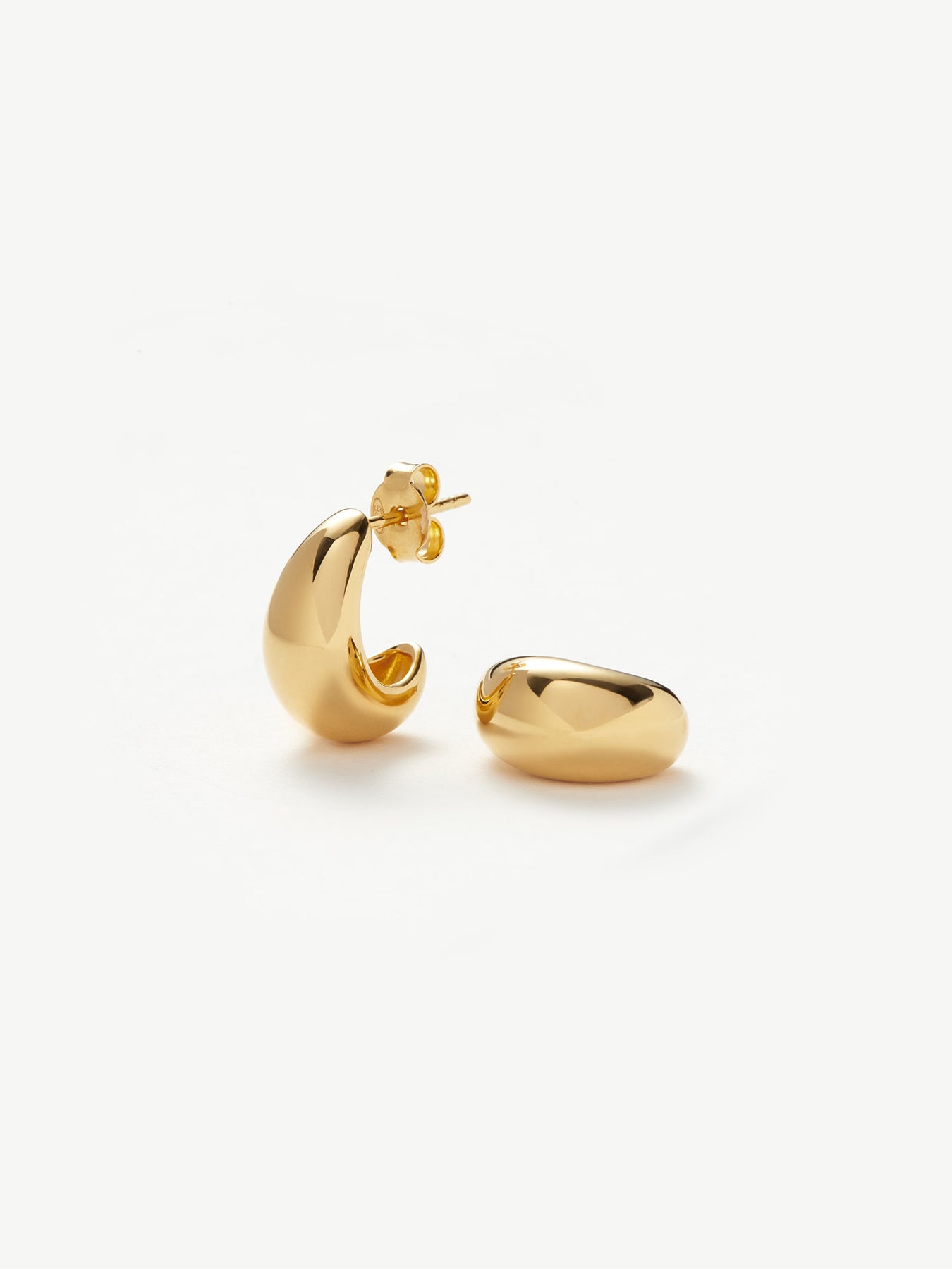 Savi Dome Mini Hoop Earrings Gold