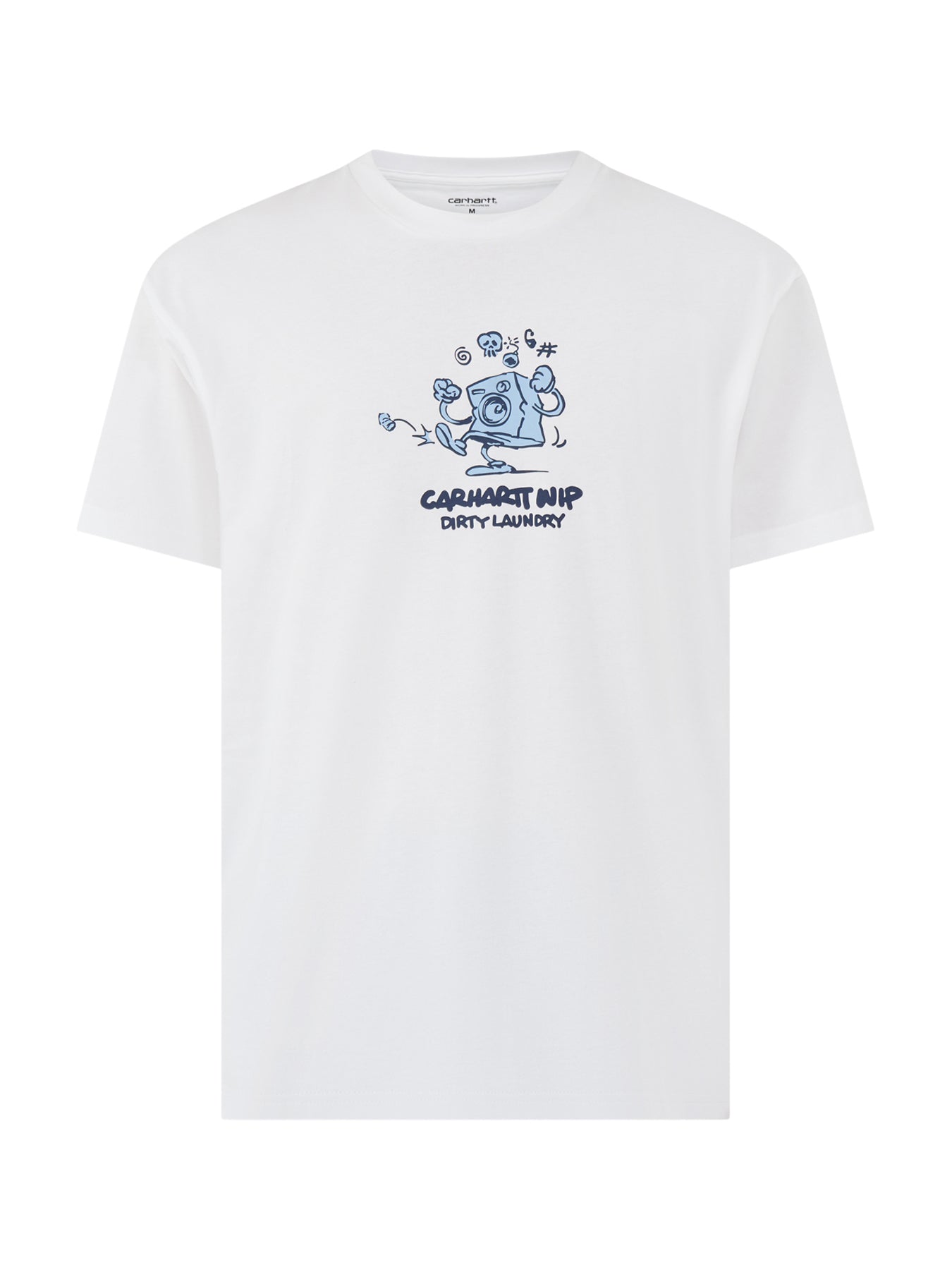 Cotton Dirty Laundry Graphic T-Shirt - White