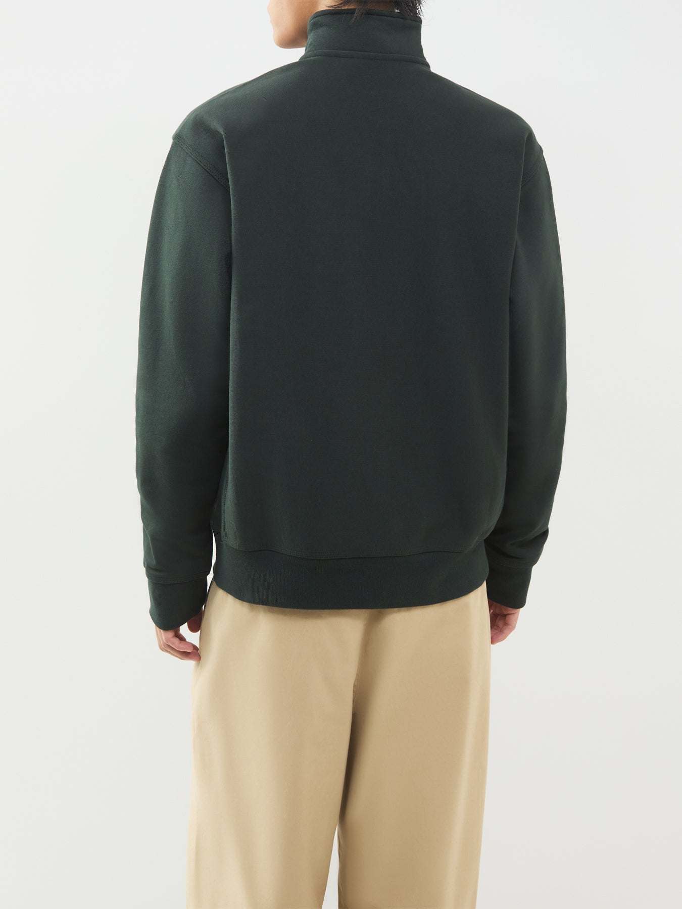 Men's Half-Zip American Script Cotton Blend Sweatshirt
