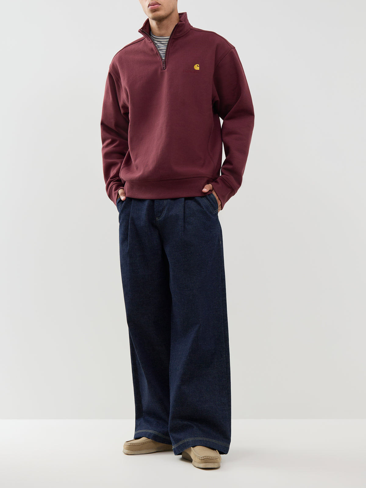Half Zip American Script Sweatshirt