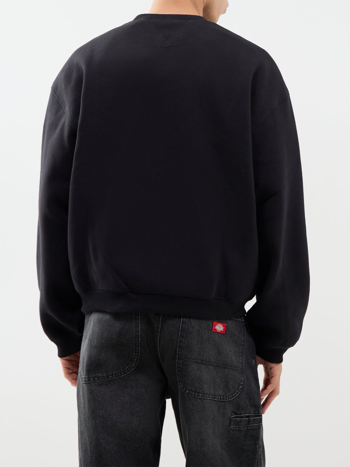 Ebbert Heavyweight Cotton Blend Sweatshirt - Black & White