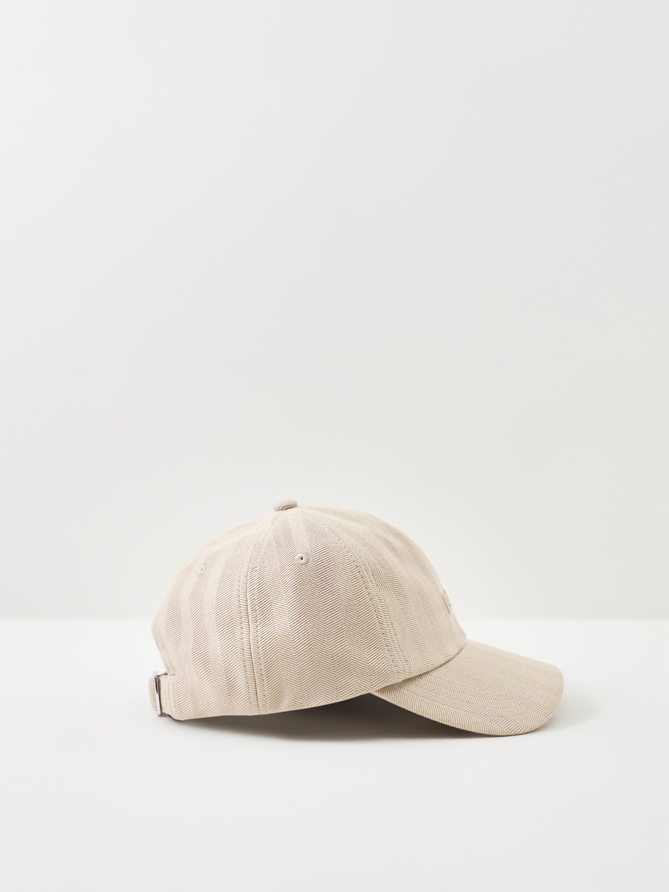 Zed J Herringbone Cap Beige