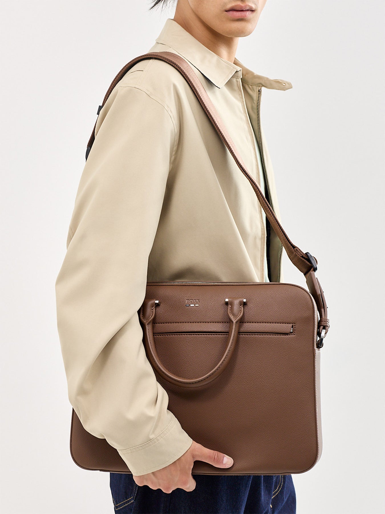 Ray S Document Case Brown
