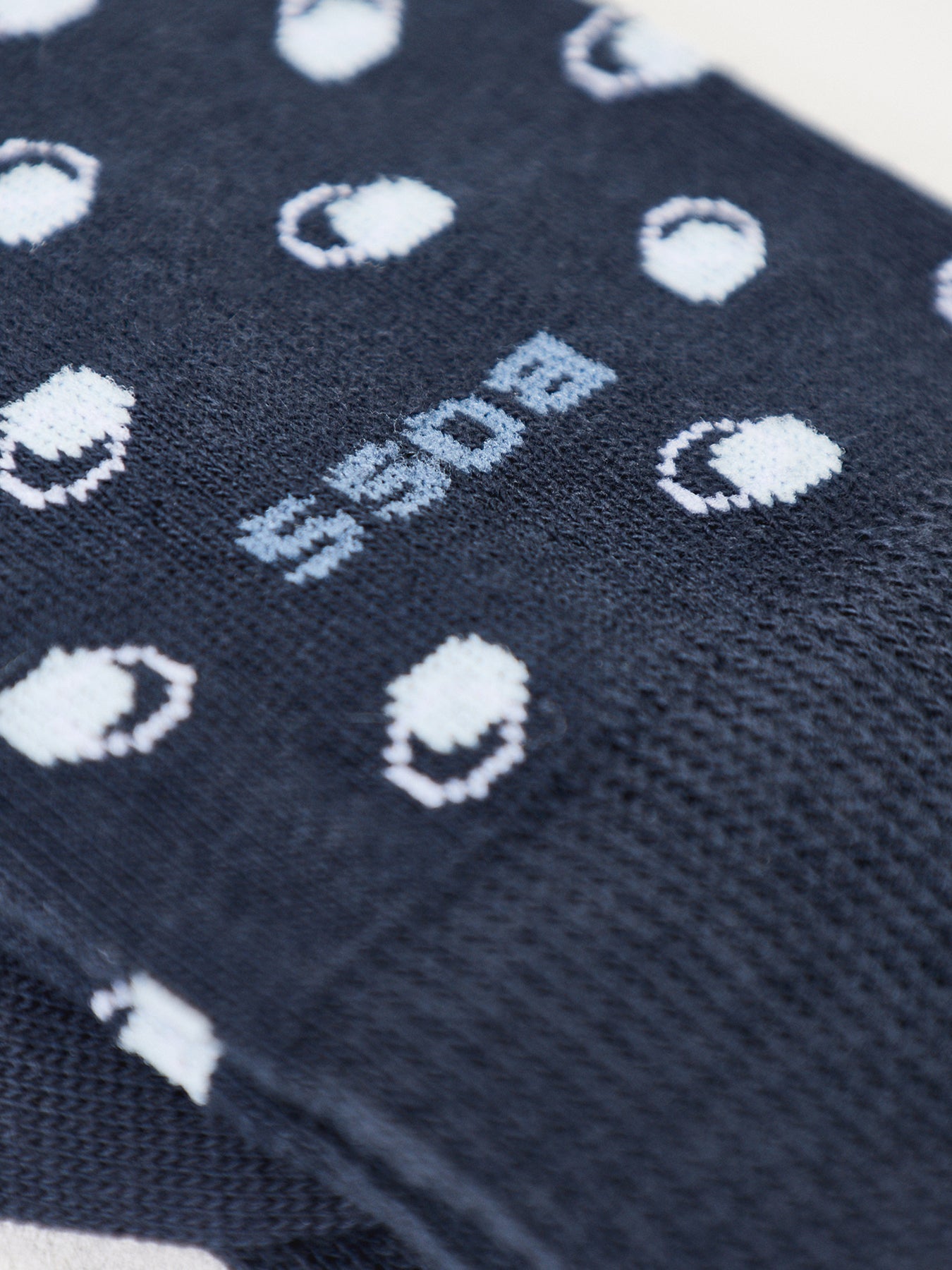 Minipattern Crew Socks Two Pack Navy