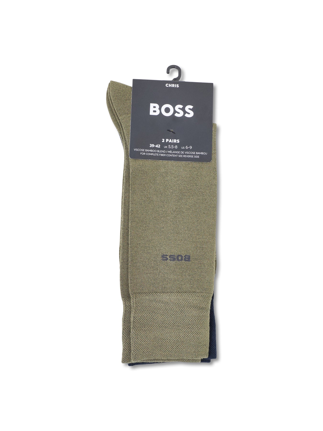 2 Pack Bamboo Trainer Socks Multi