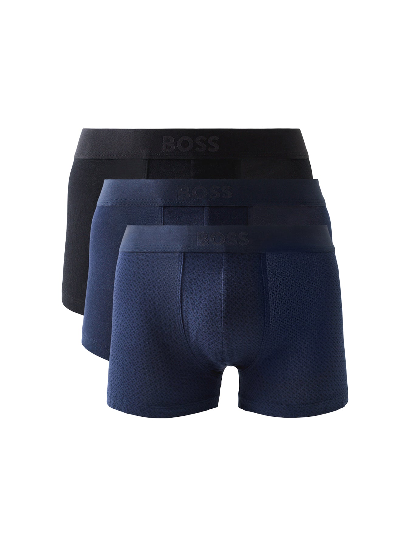 BOSS One Three Pack Trunks Blue