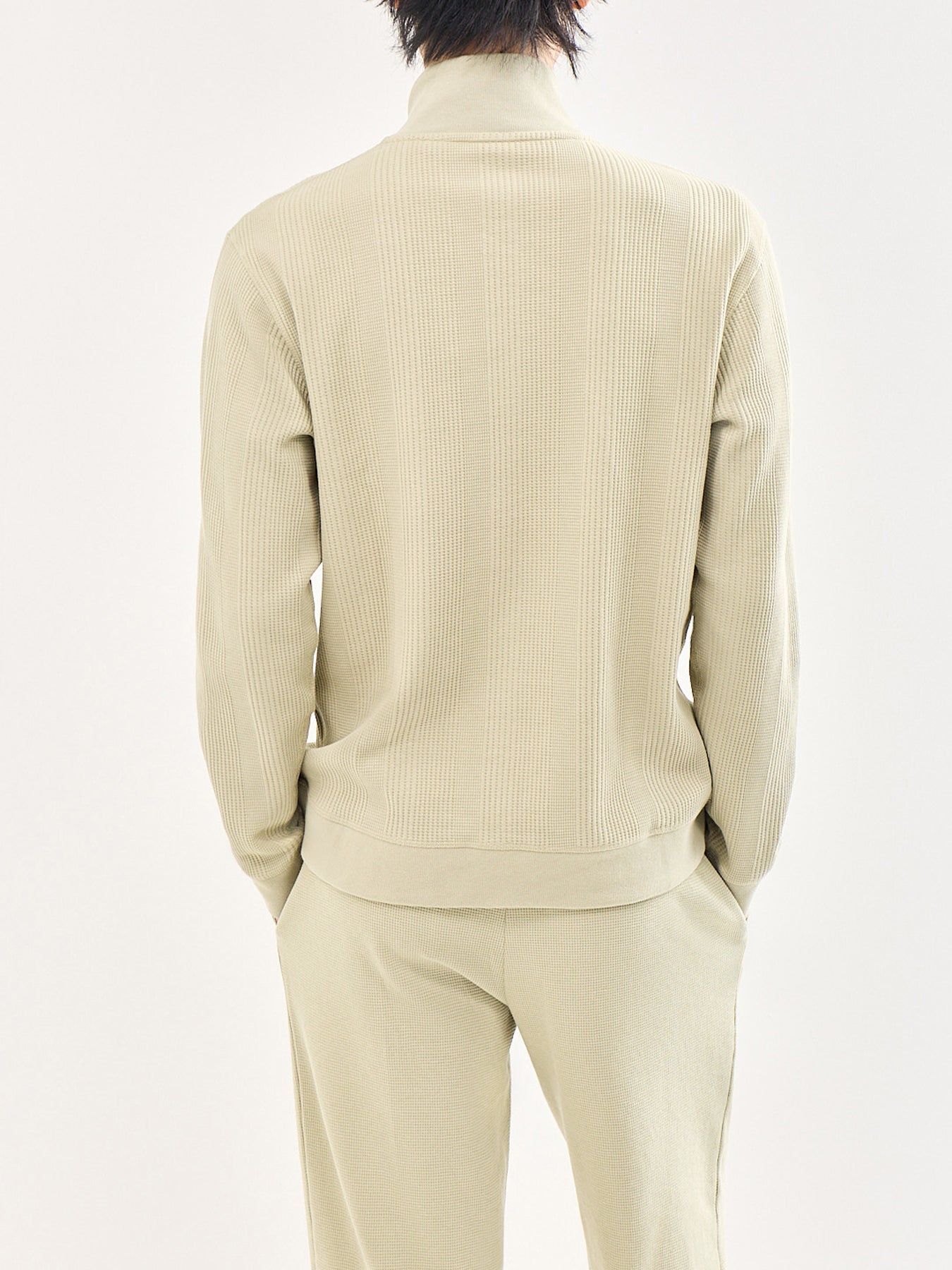 Structure Quarter Zip Lounge Top Pastel Green