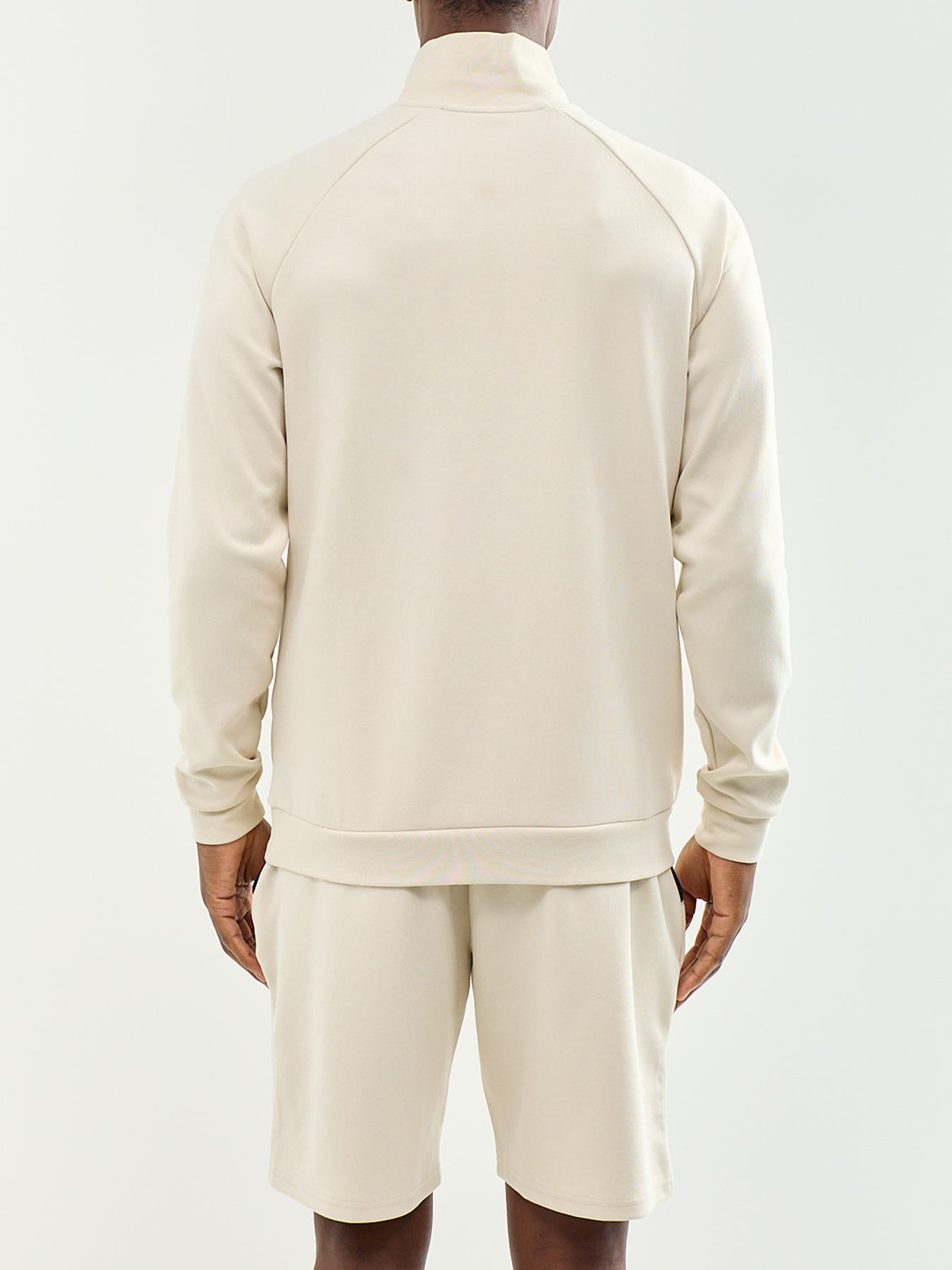 Men's Cotton Blend Sense Quarter-Zip Lounge Top