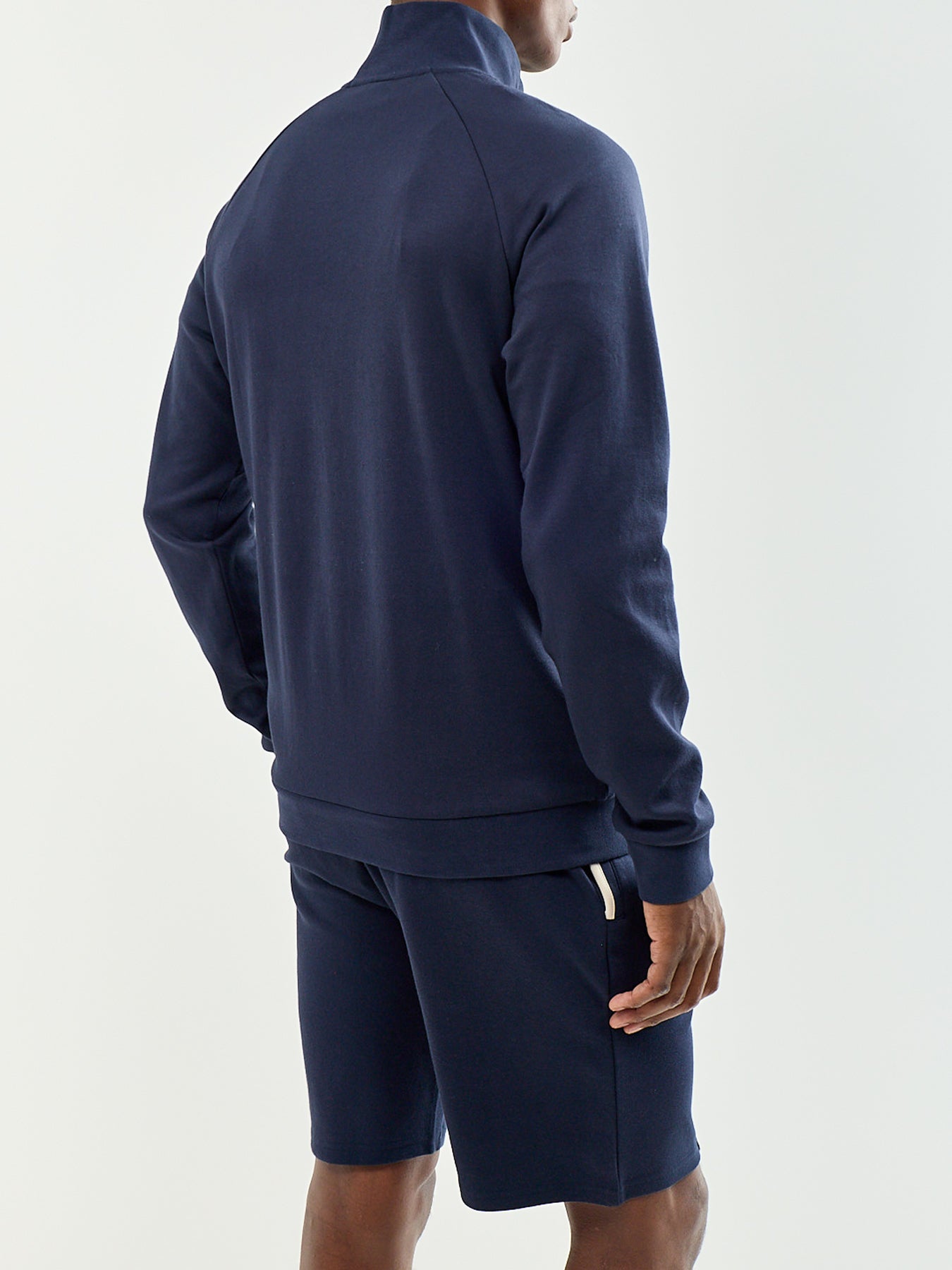 Cotton Blend Sense Quarter Zip Sweatshirt
