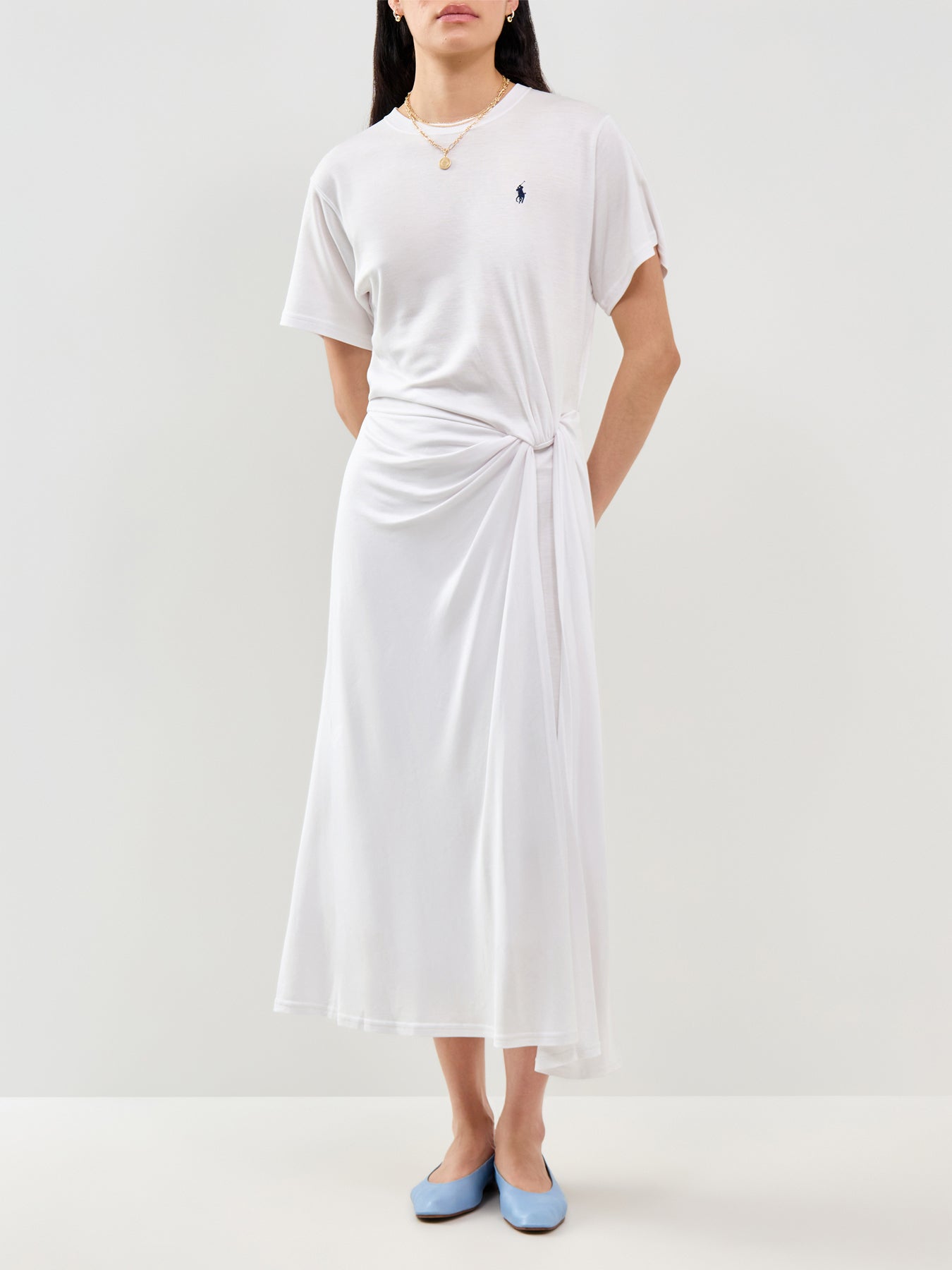 Midi T-Shirt Dress White