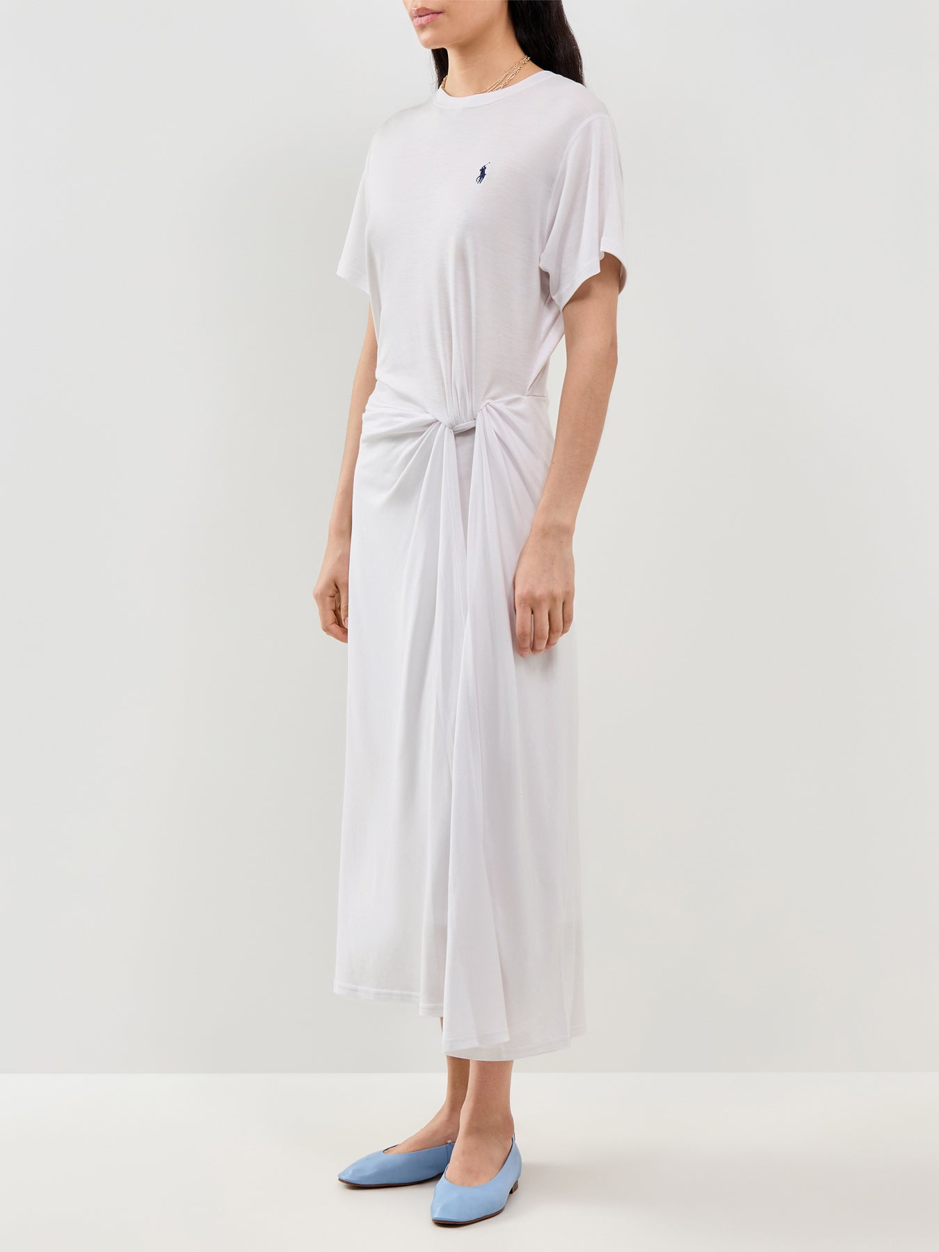 Midi T-Shirt Dress White