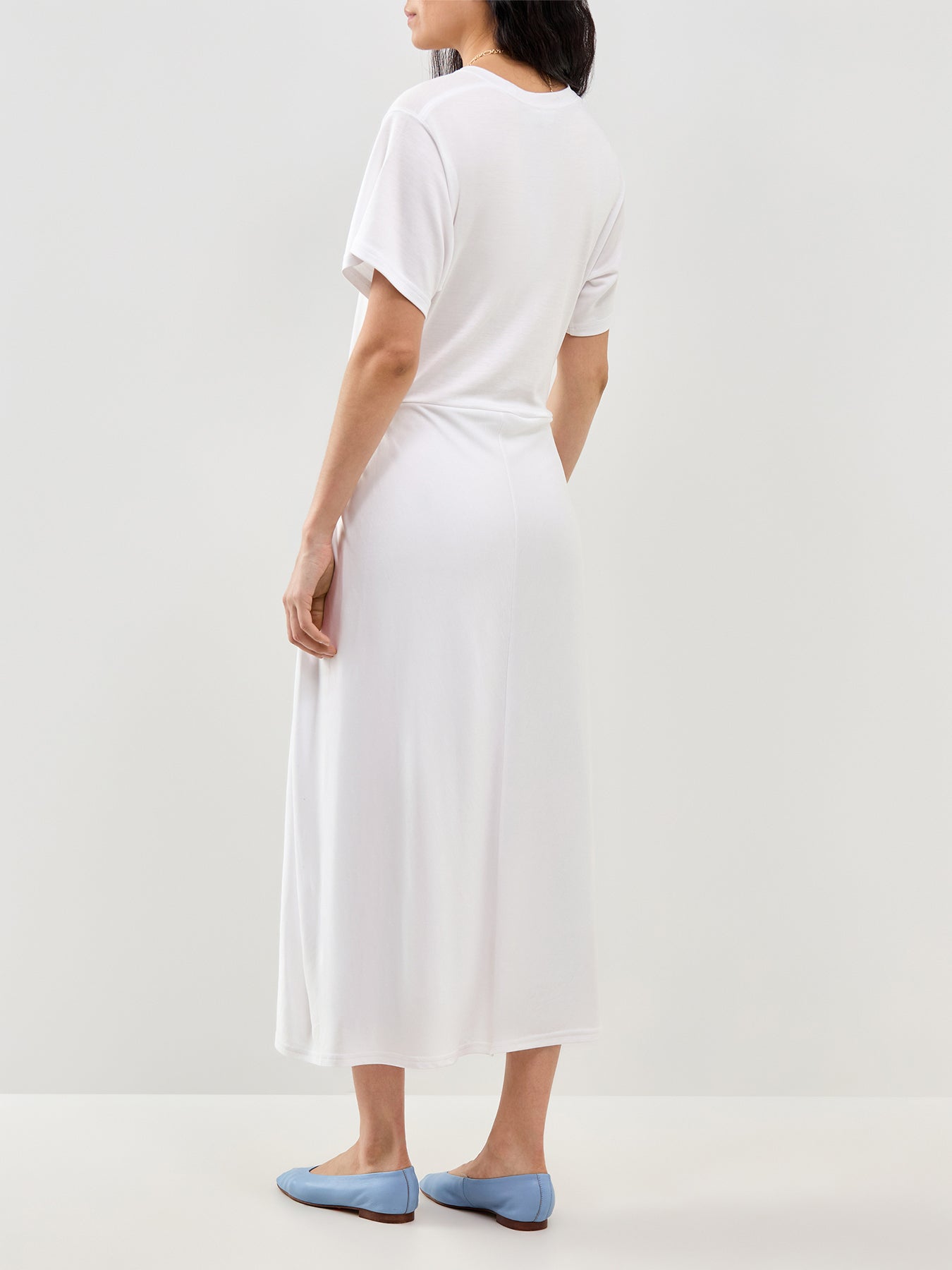 Midi T-Shirt Dress White
