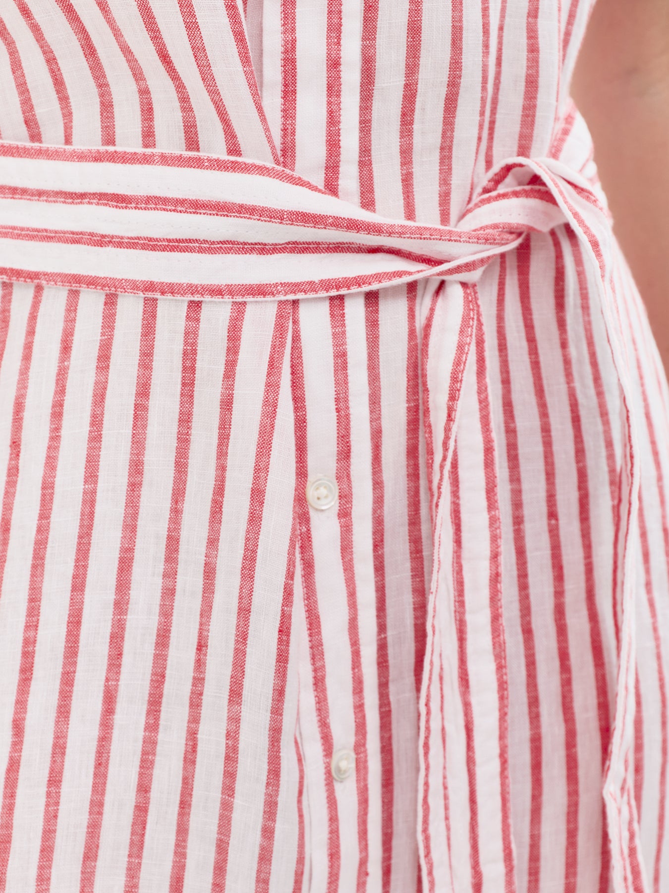 Midi Stripe SS Shirt Dress