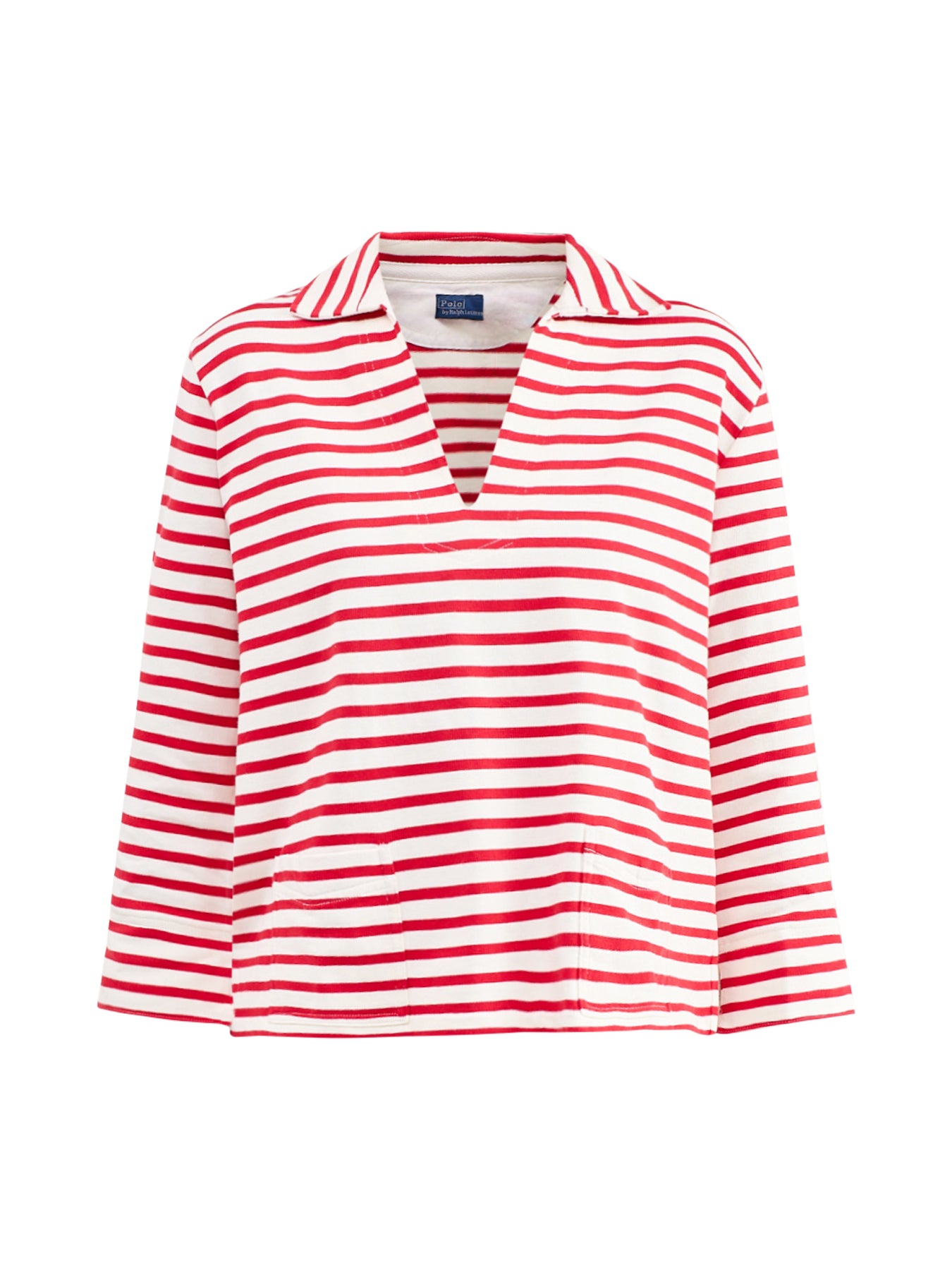 Stripe Knit Polo Shirt Multi