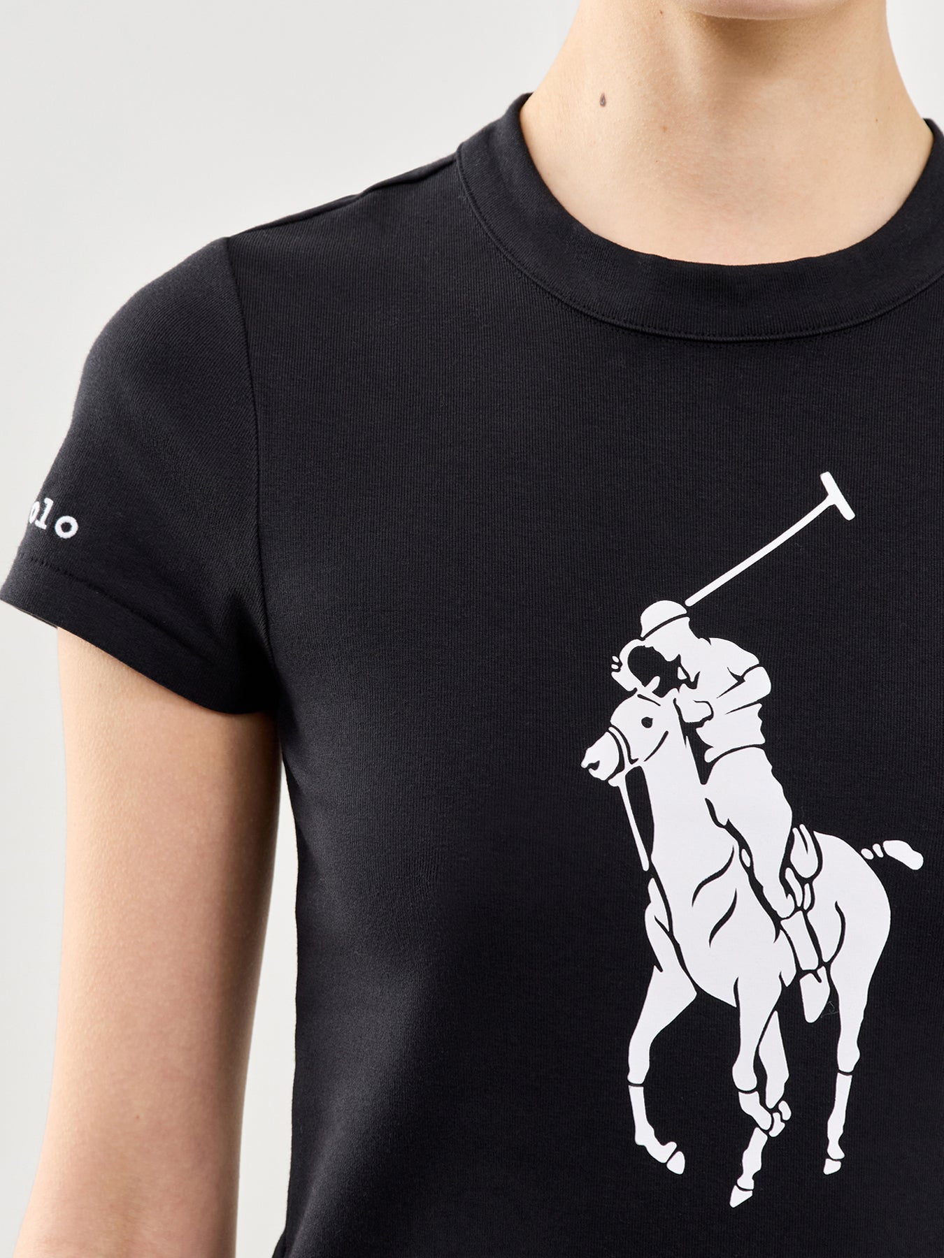 Logo Knit T-Shirt Black