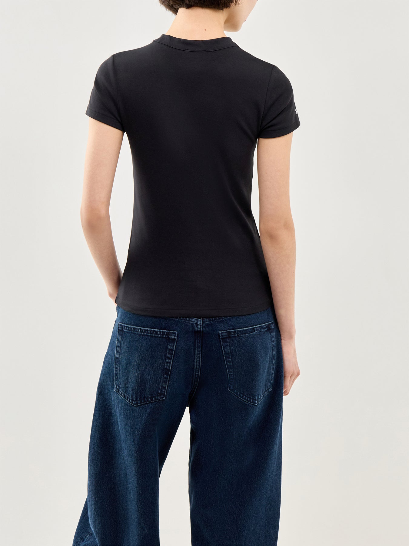 Logo Knit T-Shirt Black