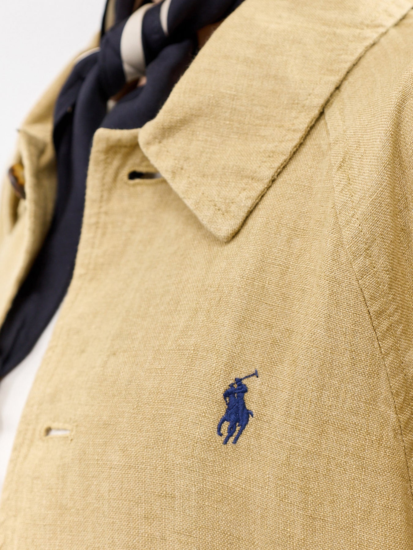 Short Linen Trench Coat Beige – Fenwick