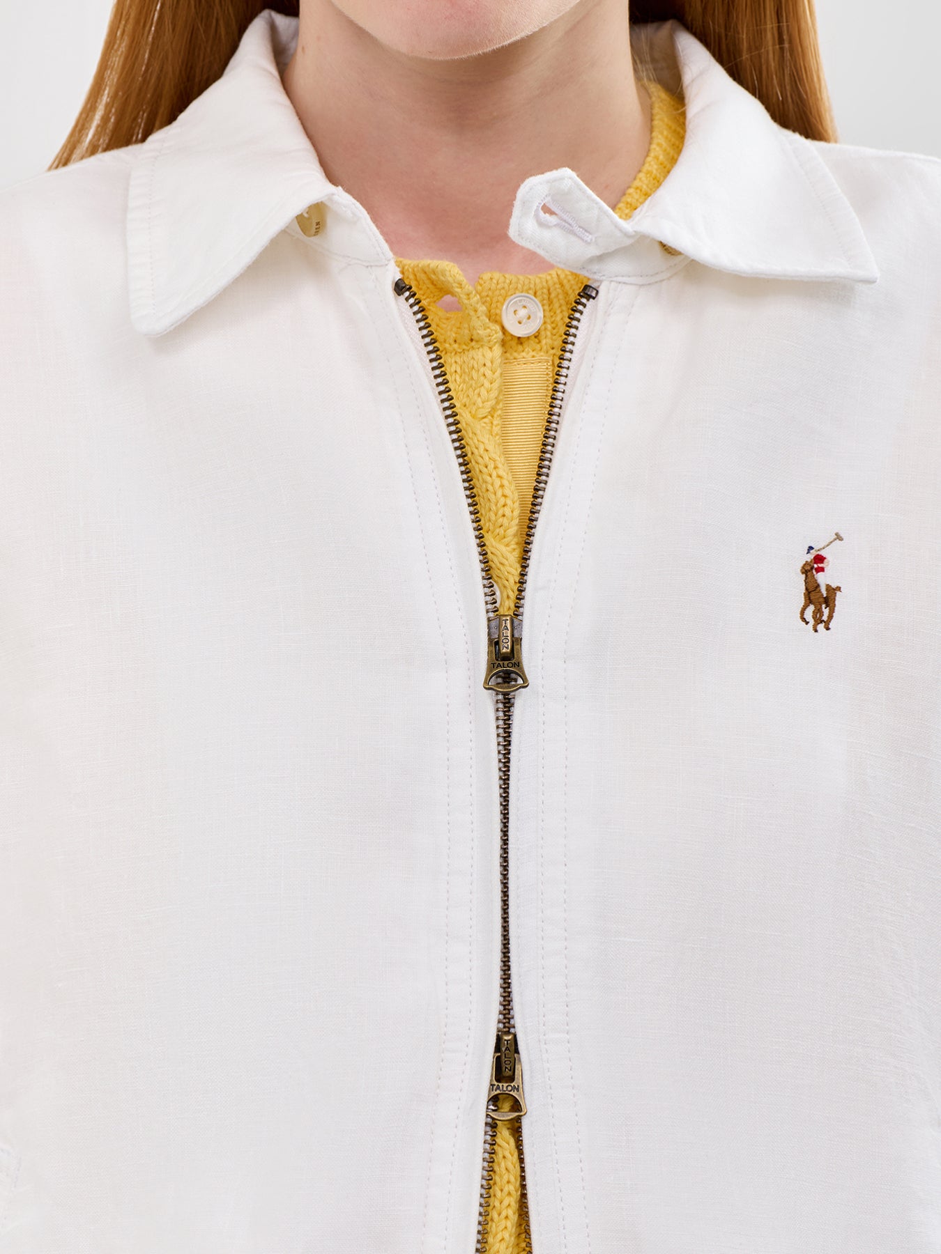 Short Trucker Windbreaker White