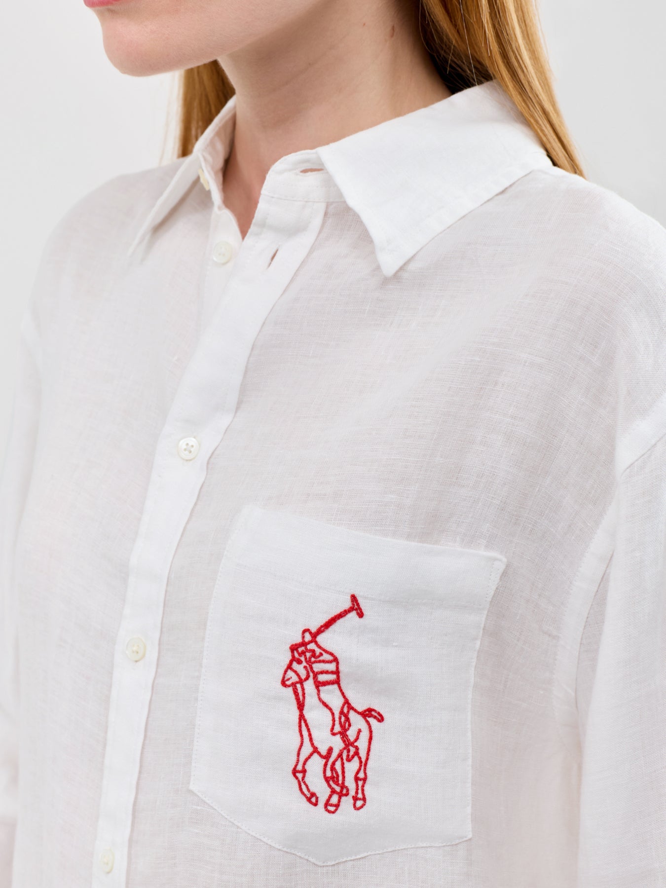 Classic LS Linen Shirt White