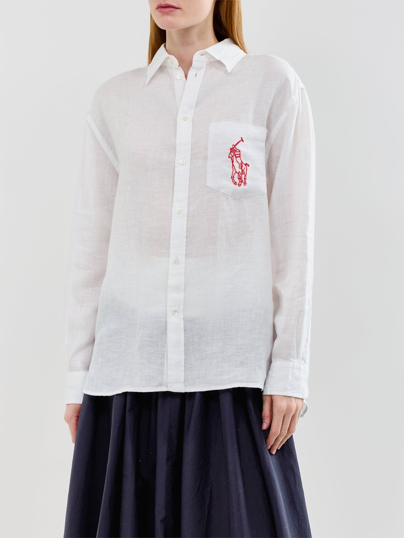 Classic LS Linen Shirt White