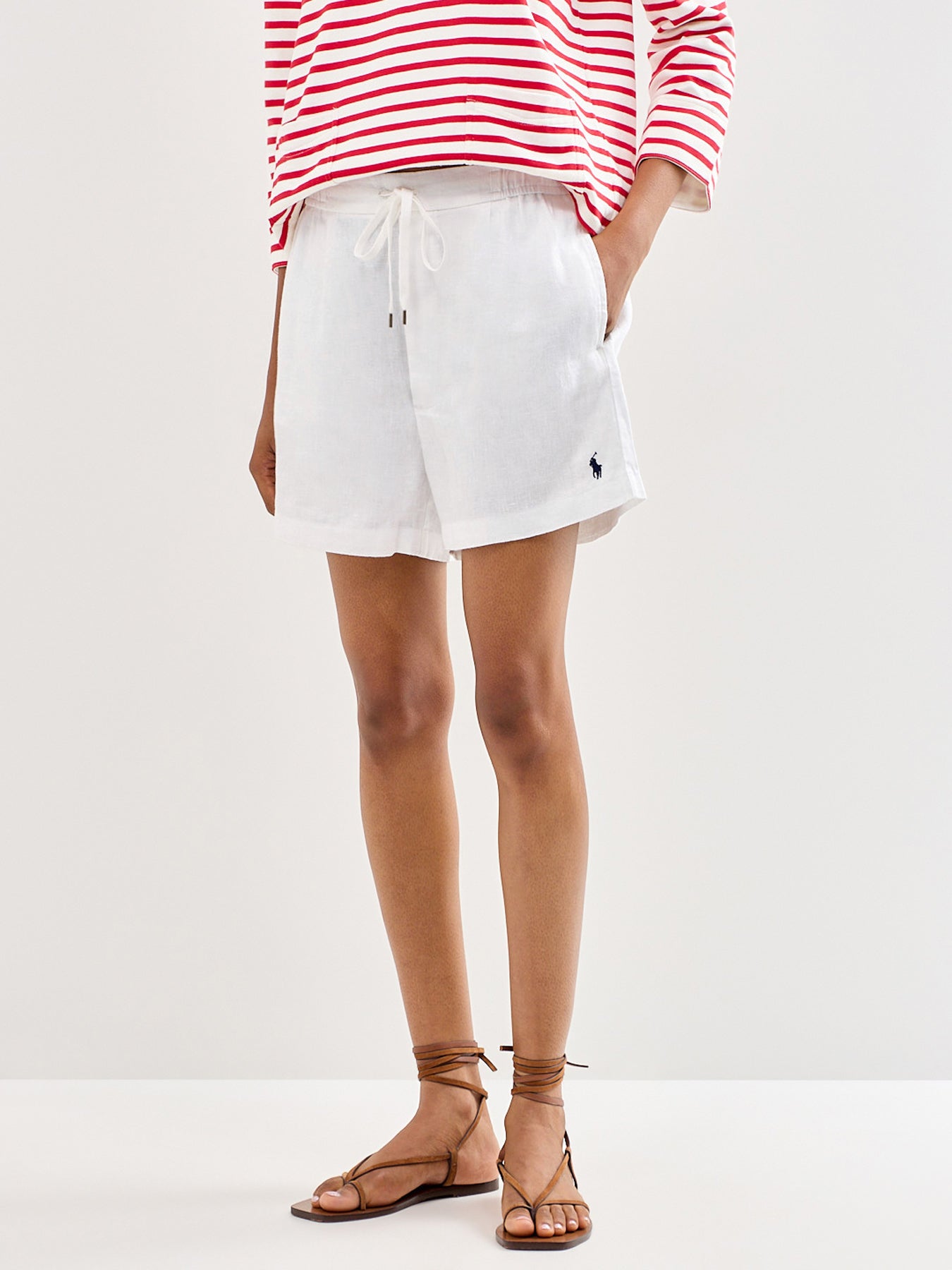 Linen Shorts White